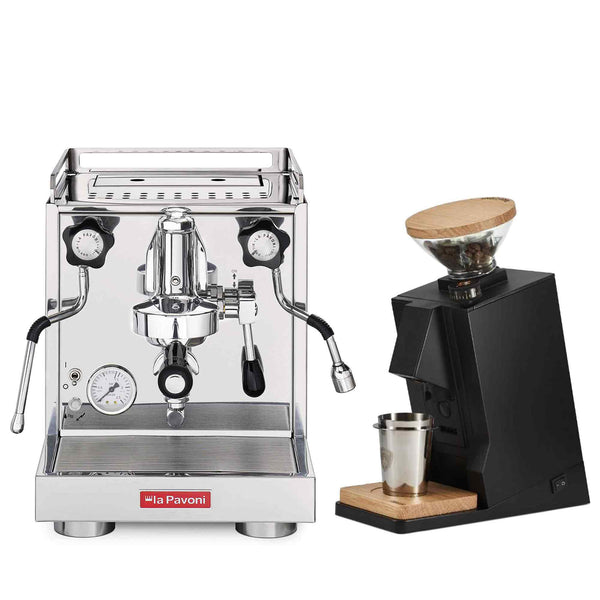 La Pavoni Traditional Machines + Eureka Oro Single Dose Package