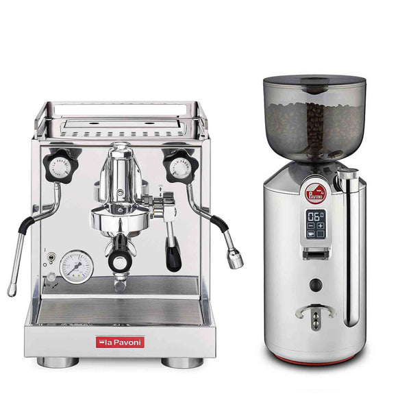 La Pavoni Traditional Machines + La Pavoni Cilindro Prosumer Coffee Grinder Package