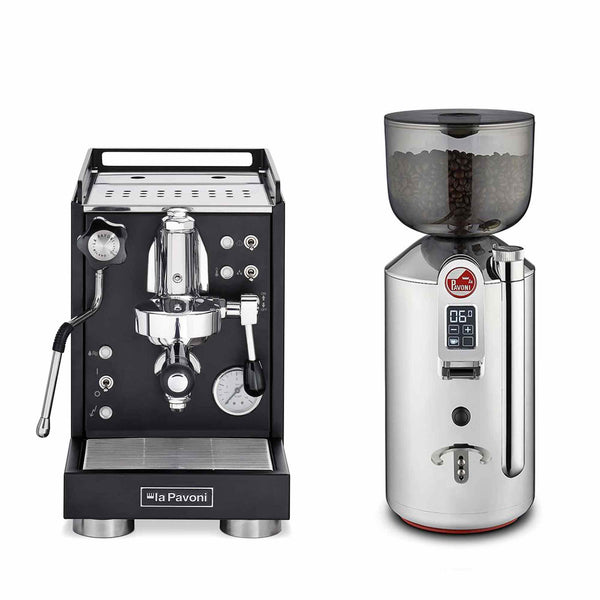 La Pavoni Traditional Machines + La Pavoni Cilindro Prosumer Coffee Grinder Package