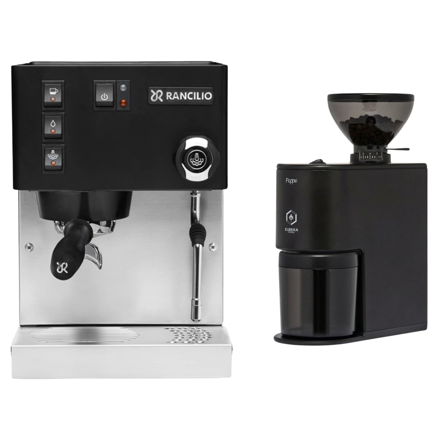 Rancilio Silvia E V6 Espresso Machine & Eureka Peppe Grinder Bundle