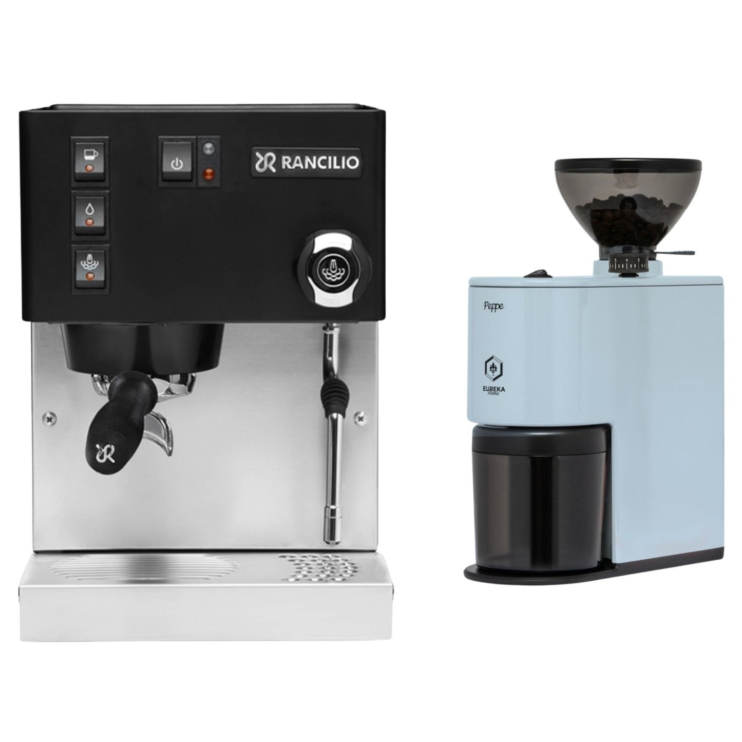 Rancilio Silvia E V6 Espresso Machine & Eureka Peppe Grinder Bundle