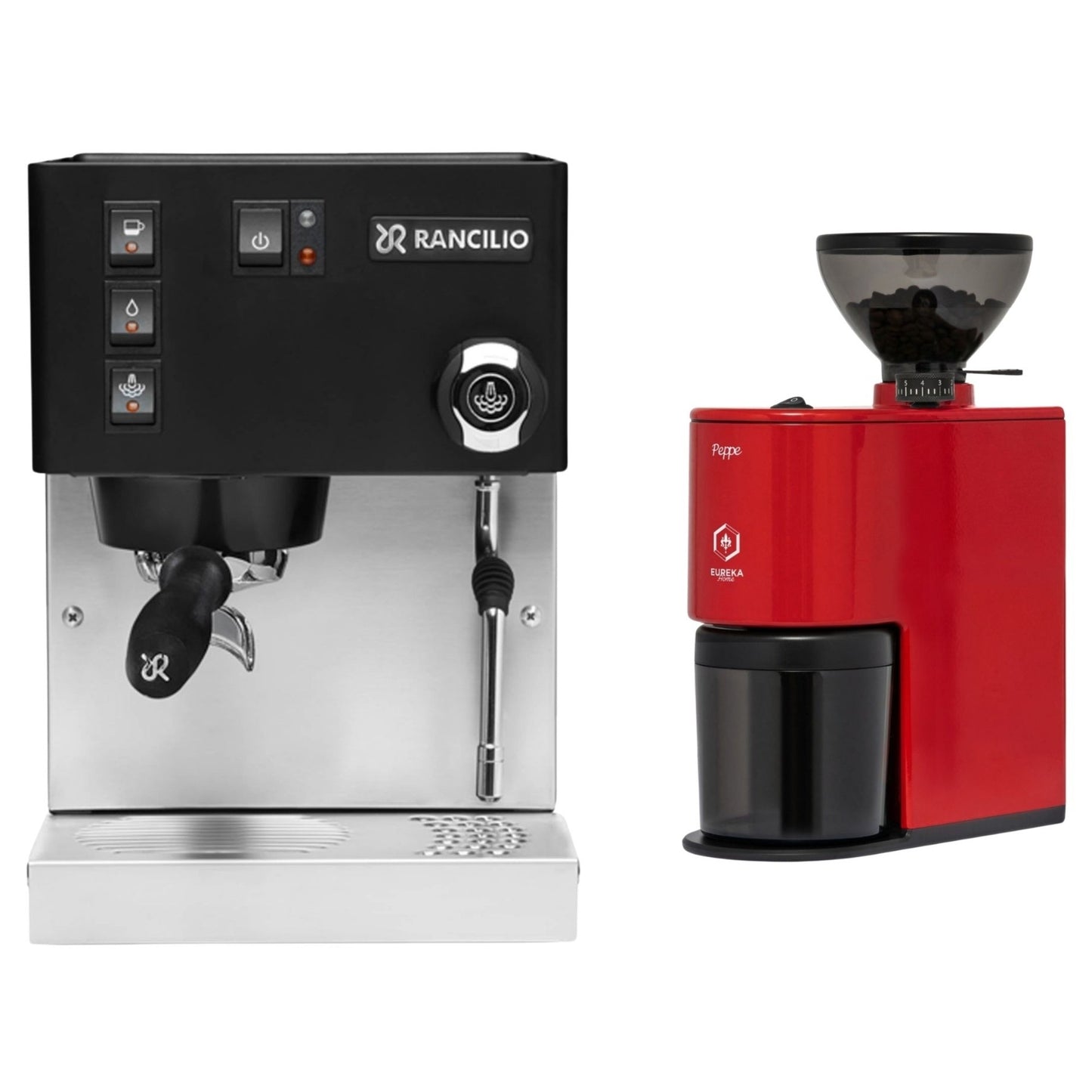 Rancilio Silvia E V6 Espresso Machine & Eureka Peppe Grinder Bundle