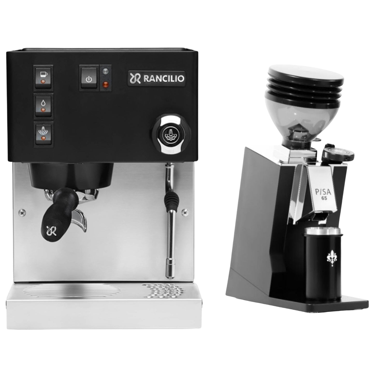 Rancilio Silvia E V6 & Eureka Mignon Pisa 65 Espresso Bundle