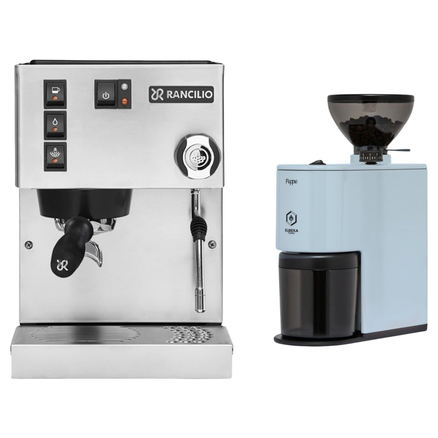Rancilio Silvia E V6 Espresso Machine & Eureka Peppe Grinder Bundle