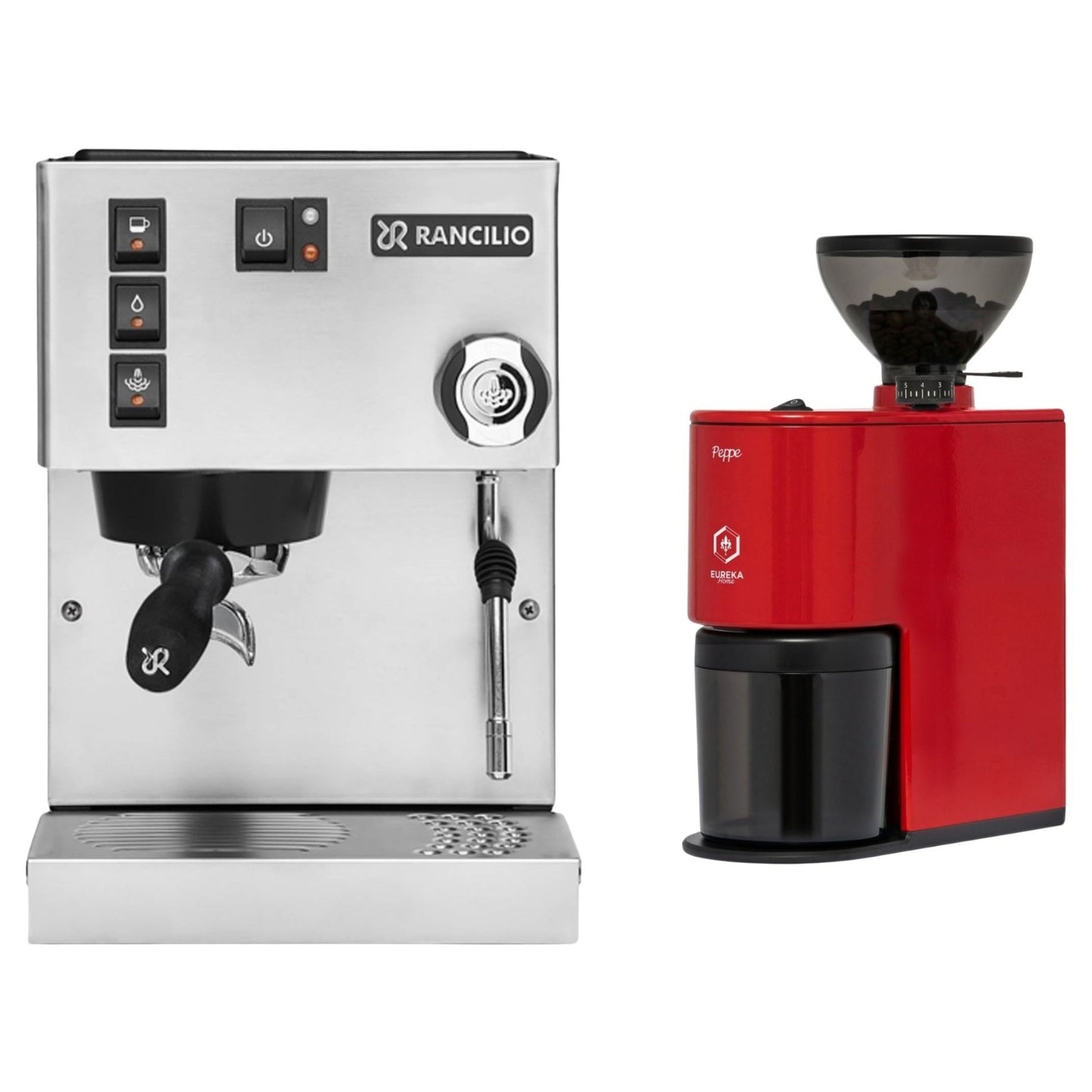 Rancilio Silvia E V6 Espresso Machine & Eureka Peppe Grinder Bundle