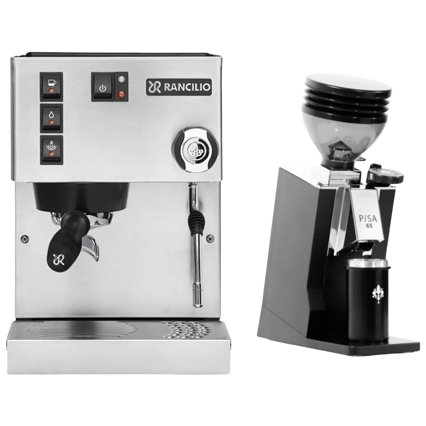 Rancilio Silvia E V6 & Eureka Mignon Pisa 65 Espresso Bundle