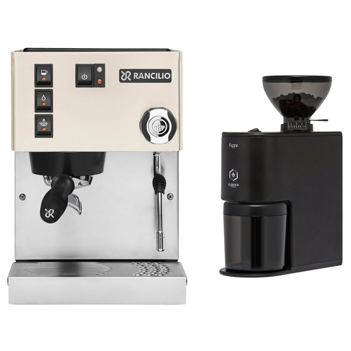 Rancilio Silvia E V6 Espresso Machine & Eureka Peppe Grinder Bundle