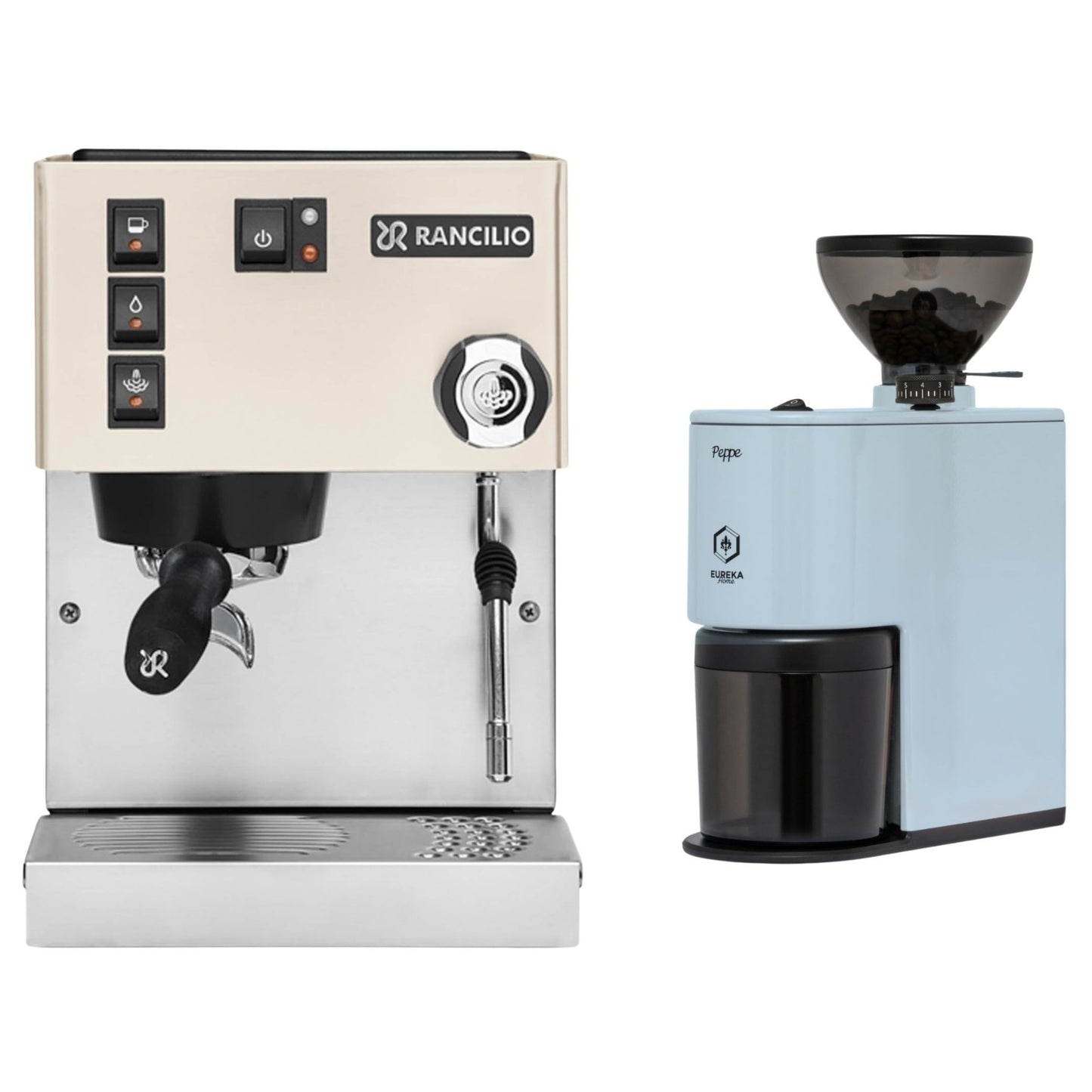 Rancilio Silvia E V6 Espresso Machine & Eureka Peppe Grinder Bundle