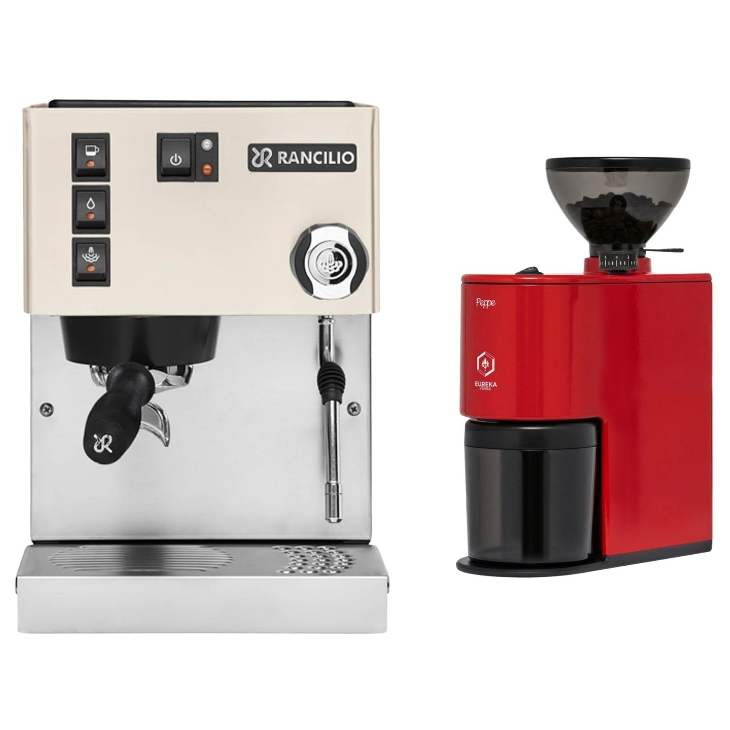 Rancilio Silvia E V6 Espresso Machine & Eureka Peppe Grinder Bundle
