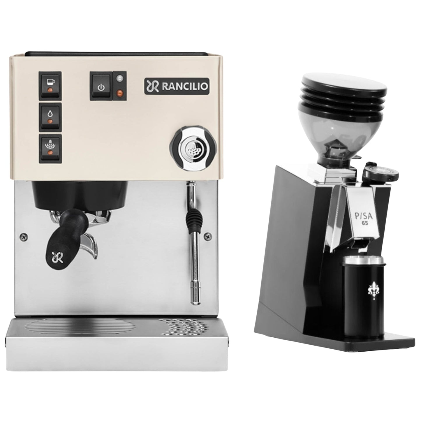 Rancilio Silvia E V6 & Eureka Mignon Pisa 65 Espresso Bundle