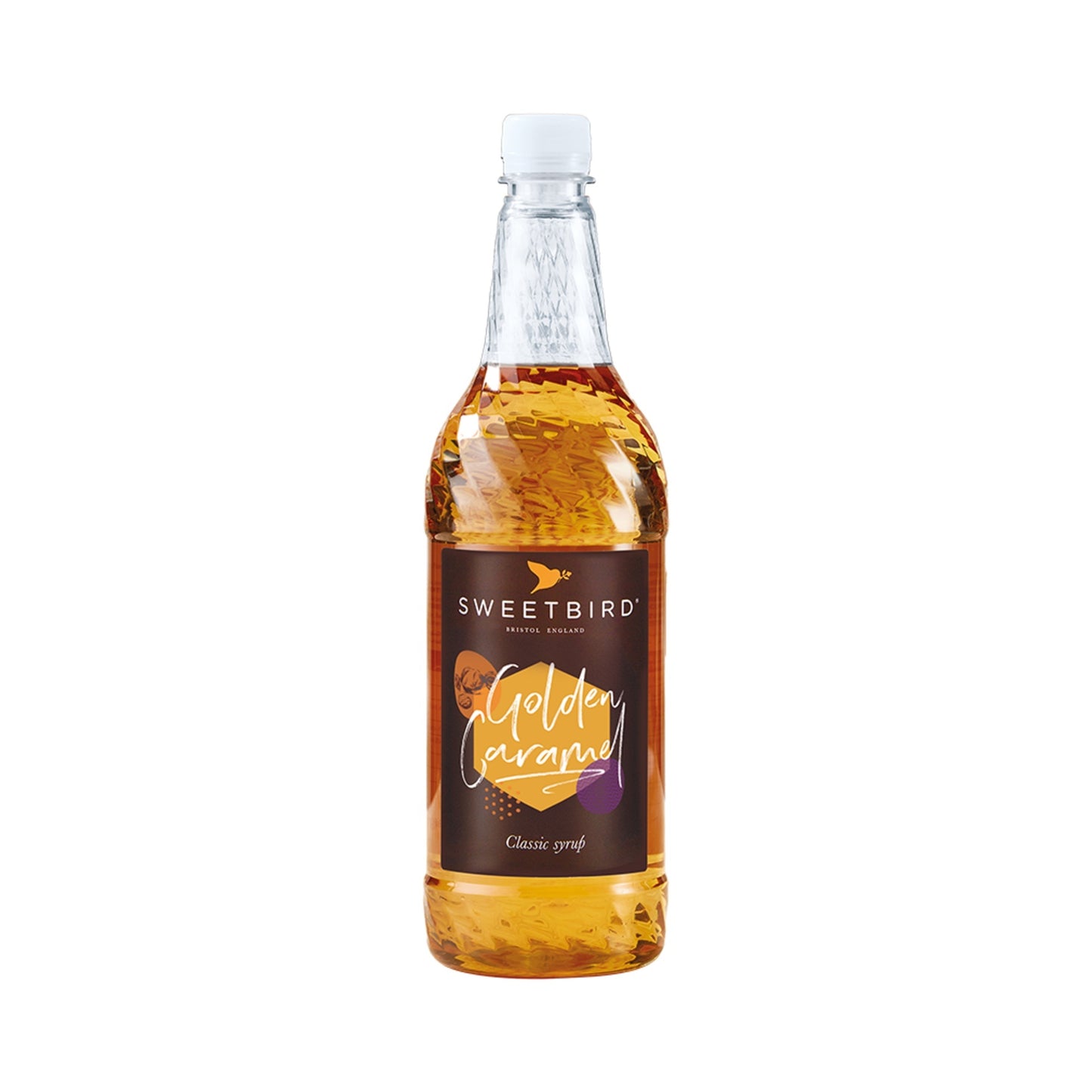 Sweetbird Golden Caramel Coffee Syrup - 1 Litre Bottle