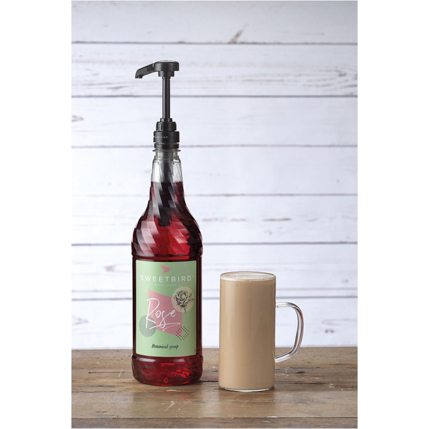 Sweetbird Creative Rose Coffee Syrup - 1 Litre Bottle