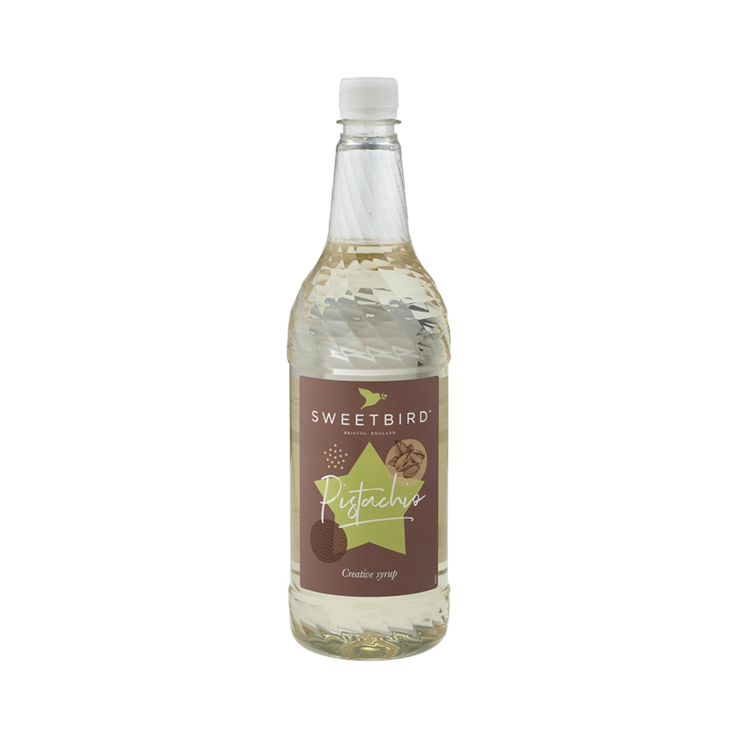 Sweetbird Pistachio Coffee Syrup - 1 Litre Bottle