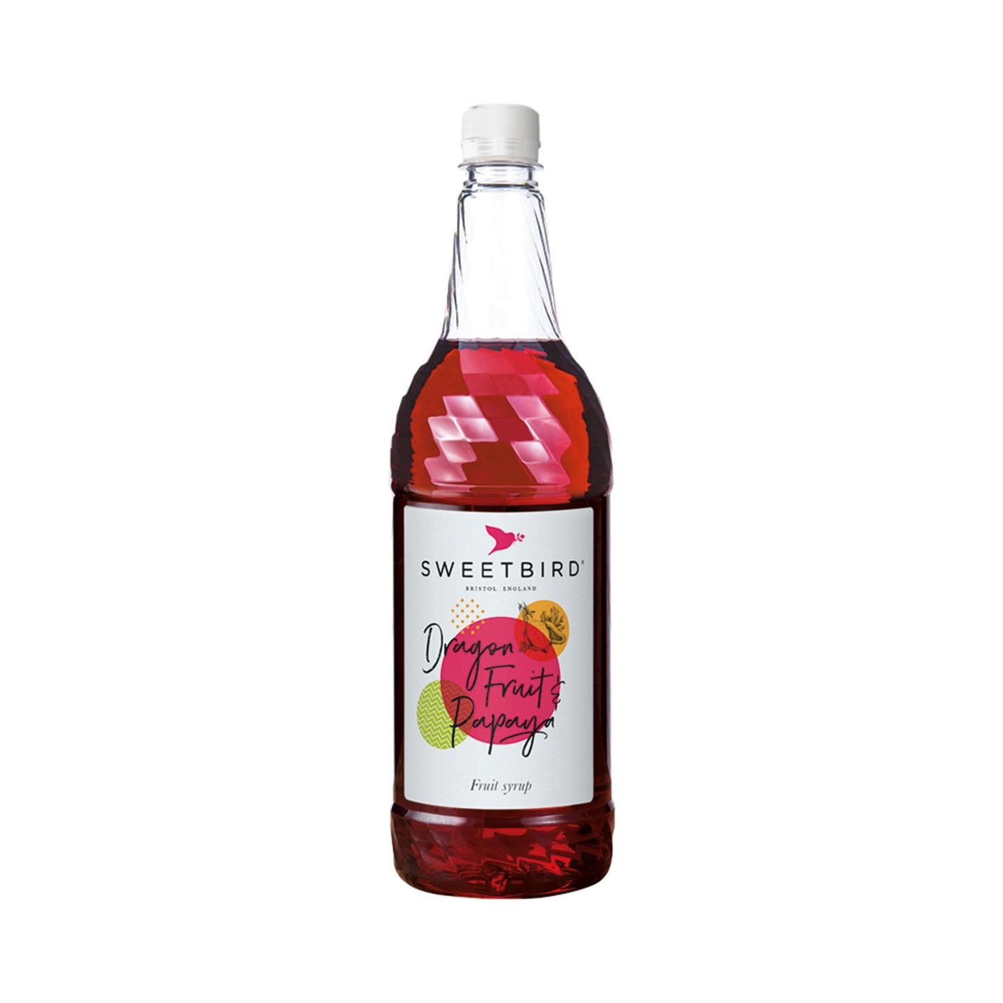 Sweetbird Dragon Fruit & Papaya Coffee Syrup - 1 Litre Bottle