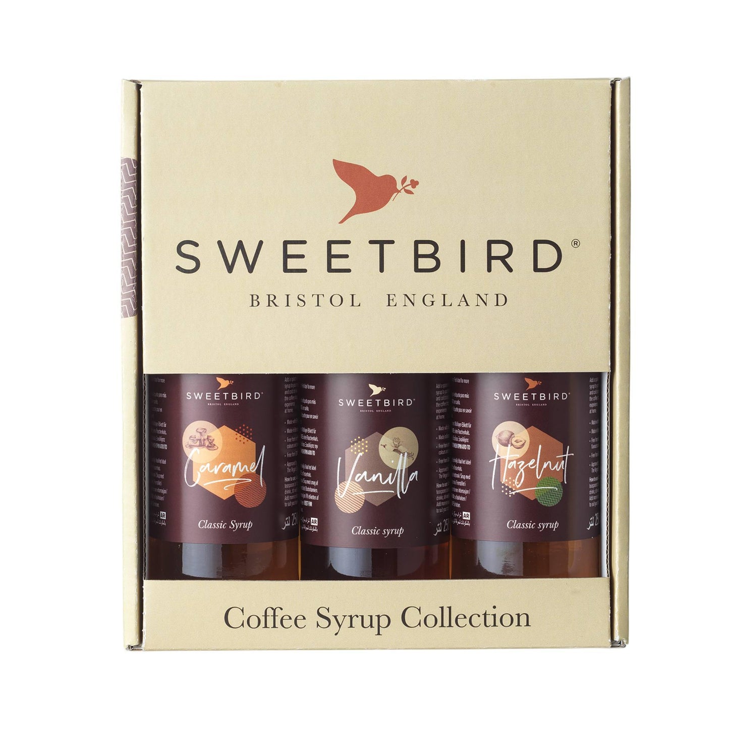 Sweetbird at Home Collection - Caramel, Vanilla & Hazelnut Syrups