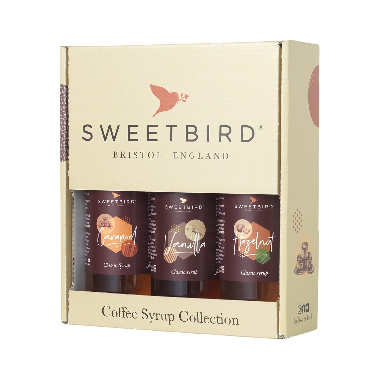 Sweetbird at Home Collection - Caramel, Vanilla & Hazelnut Syrups