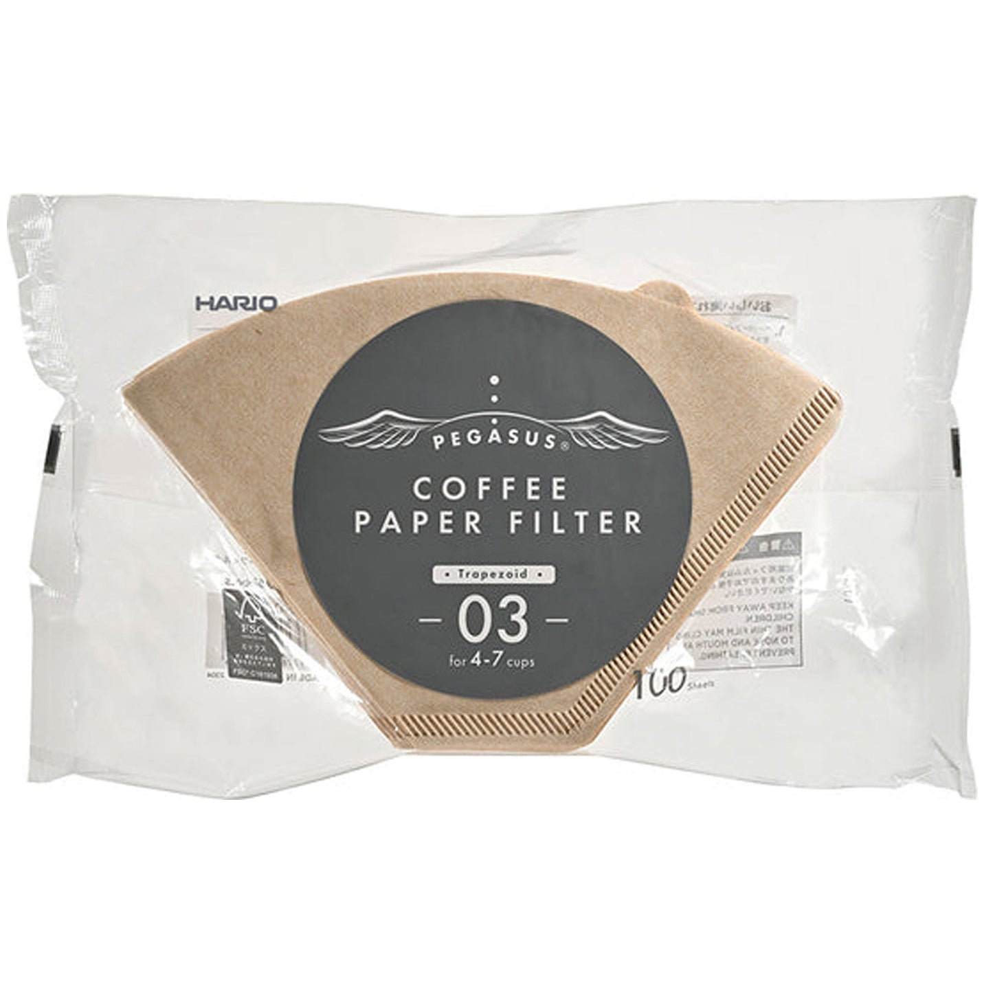 Hario Pegasus Filter Papers - Size 03 (100-Pack)