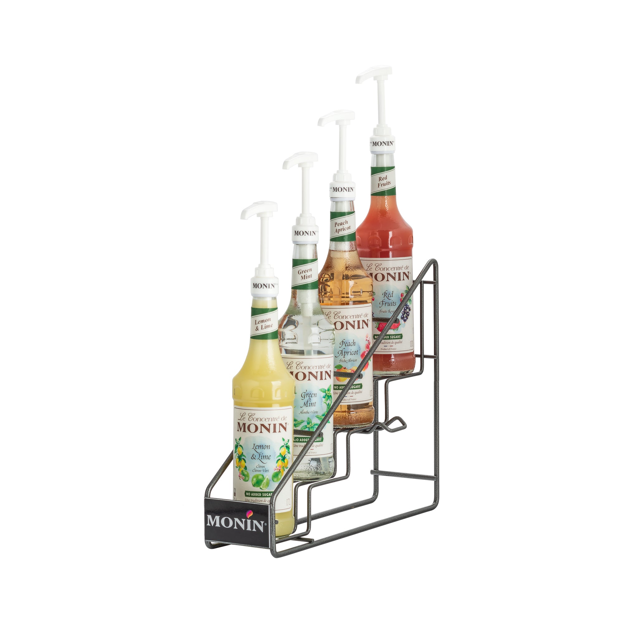 Monin Premium Syrup 4 Bottle Rack Display Stand | Clumsy Goat Coffee