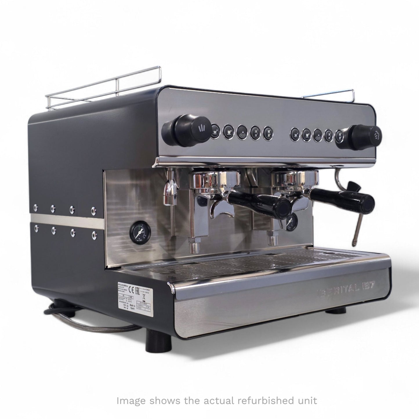 Iberital IB7 Compact Commercial Espresso Machine - 2 Group (Refurbished)