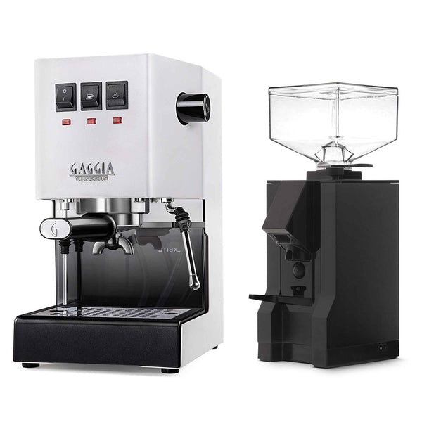 New - Gaggia Classic Evo Pro & Eureka Mignon Manuale 50 Espresso Machine Package