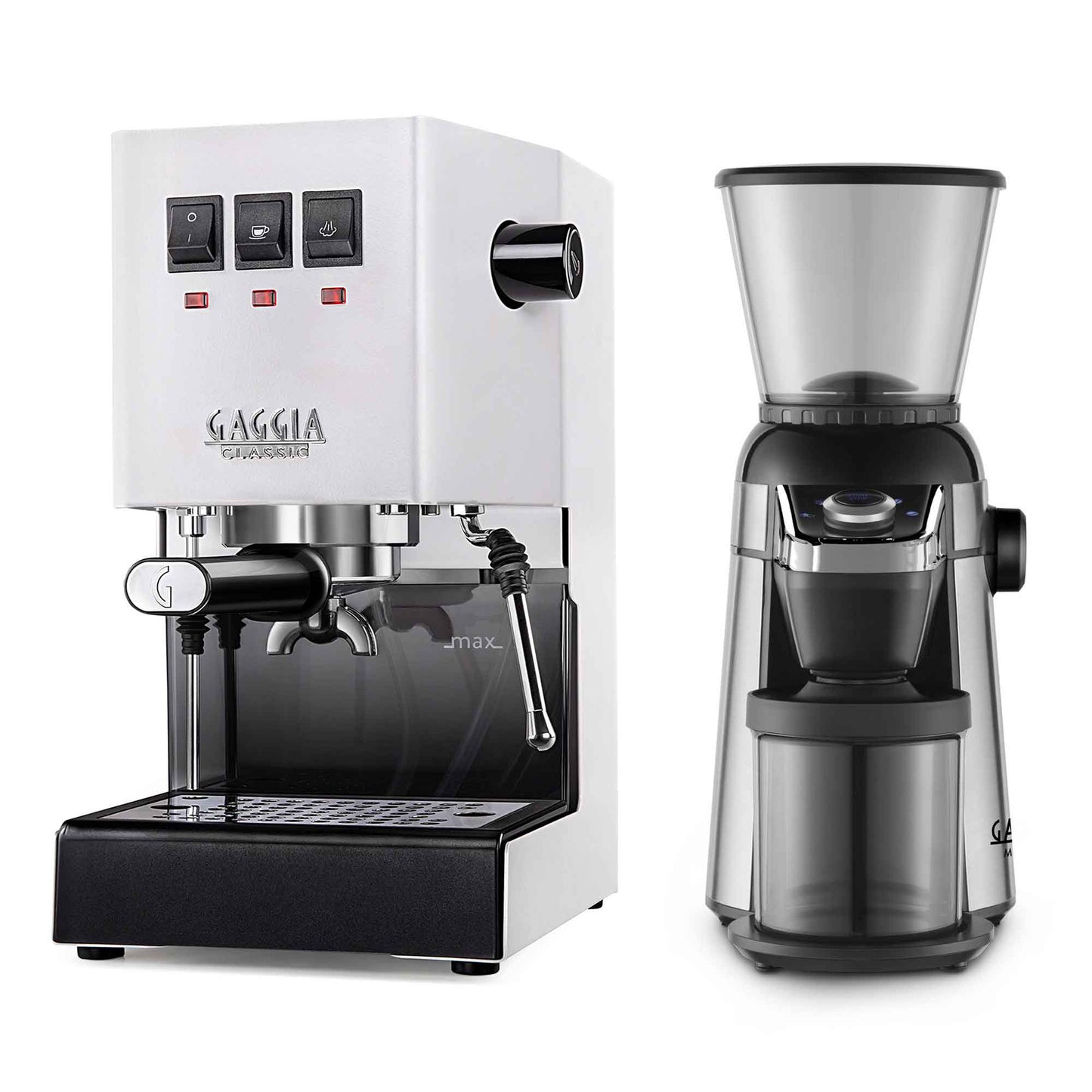 New - Gaggia Classic Evo Pro & MD15 Grinder Espresso Machine Package