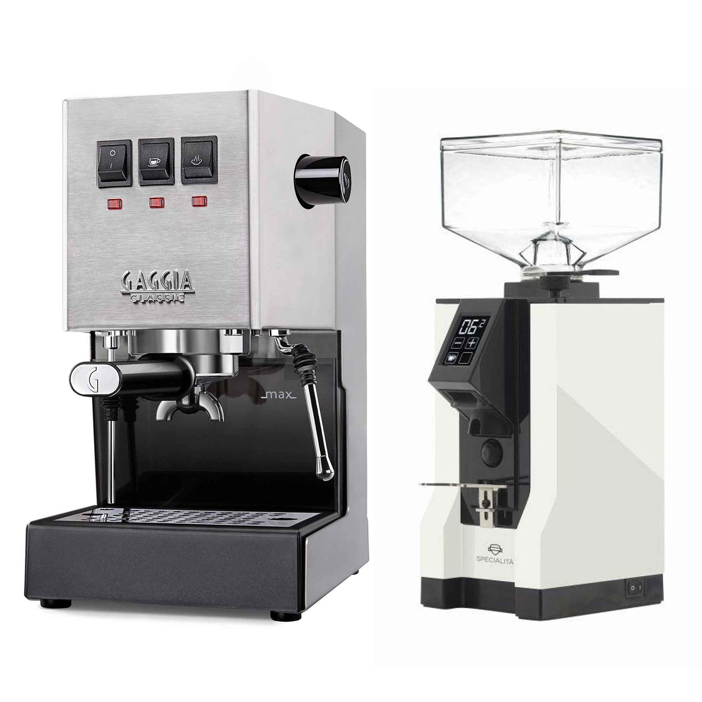 New - Gaggia Classic Evo Pro & Eureka Mignon Specialita Espresso Machine Package