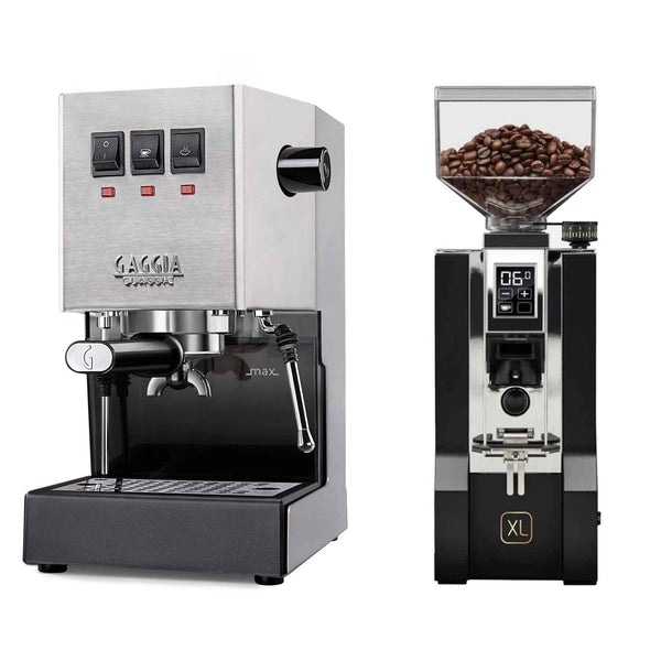 New - Gaggia Classic Evo Pro & Eureka Mignon XL Espresso Machine Package