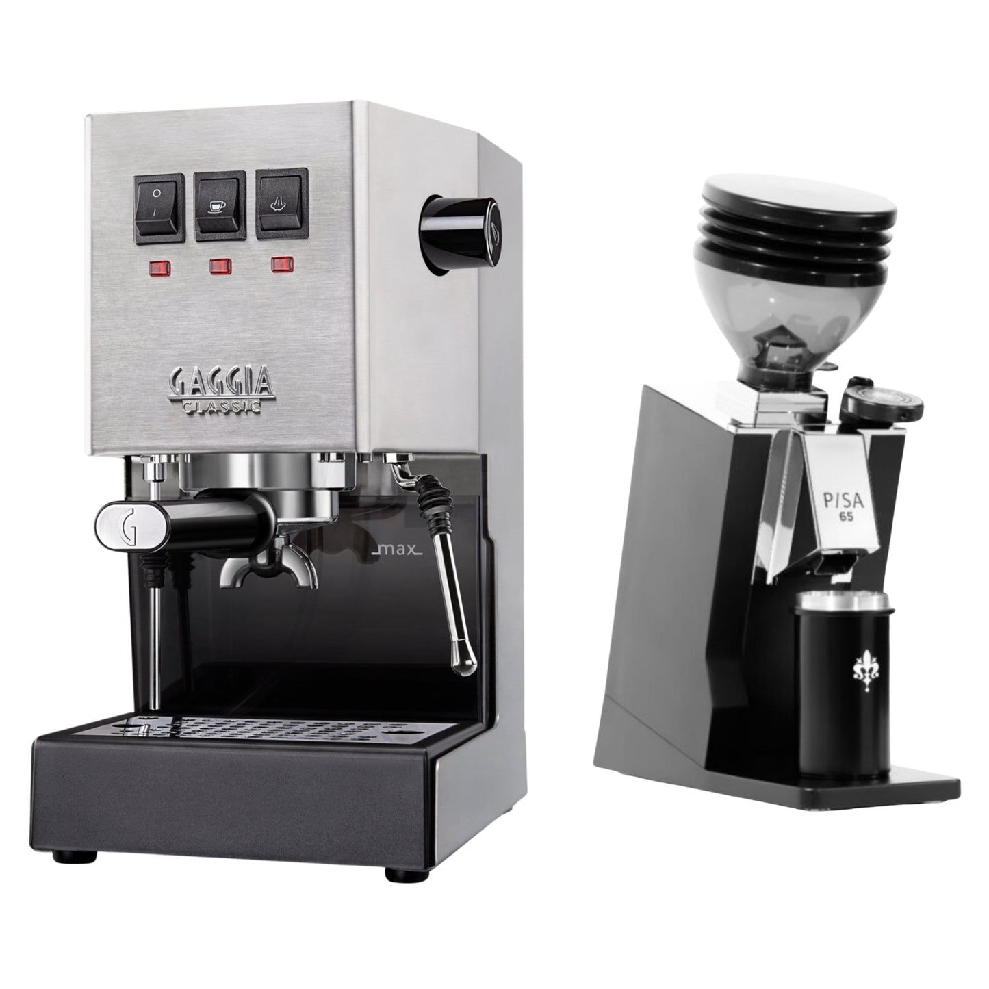 Gaggia Classic E24 Evo Pro & Eureka Mignon Pisa 65 Espresso Bundle