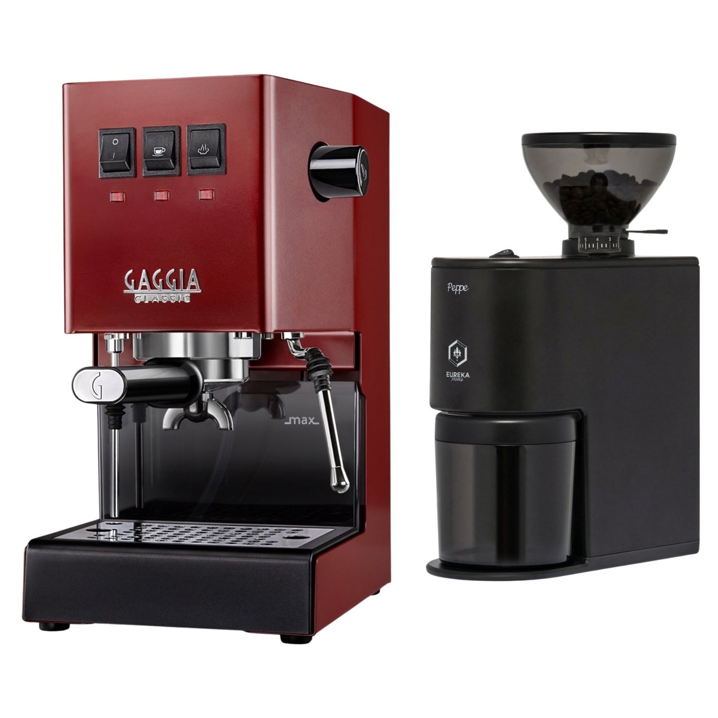 Gaggia Classic E24 Evo Pro Espresso Machine & Eureka Peppe Grinder Bundle
