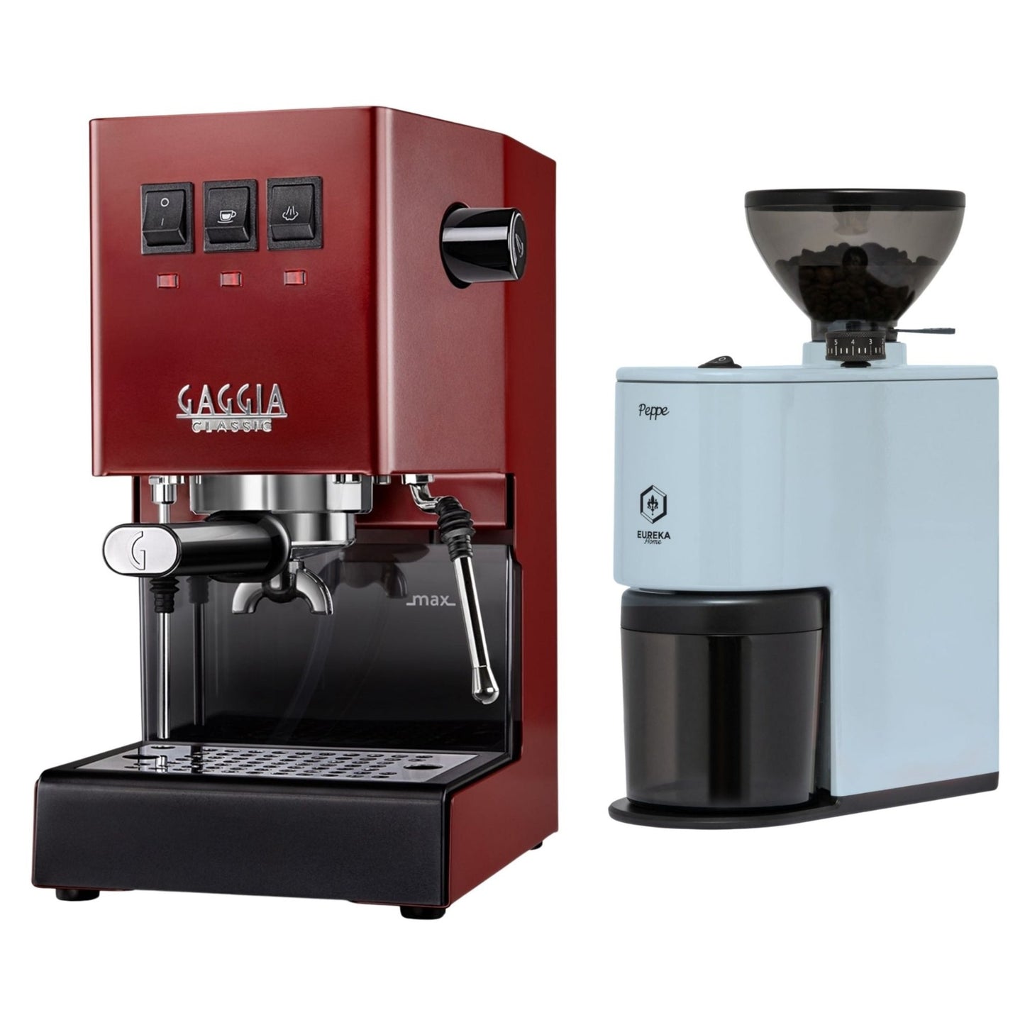 Gaggia Classic E24 Evo Pro Espresso Machine & Eureka Peppe Grinder Bundle