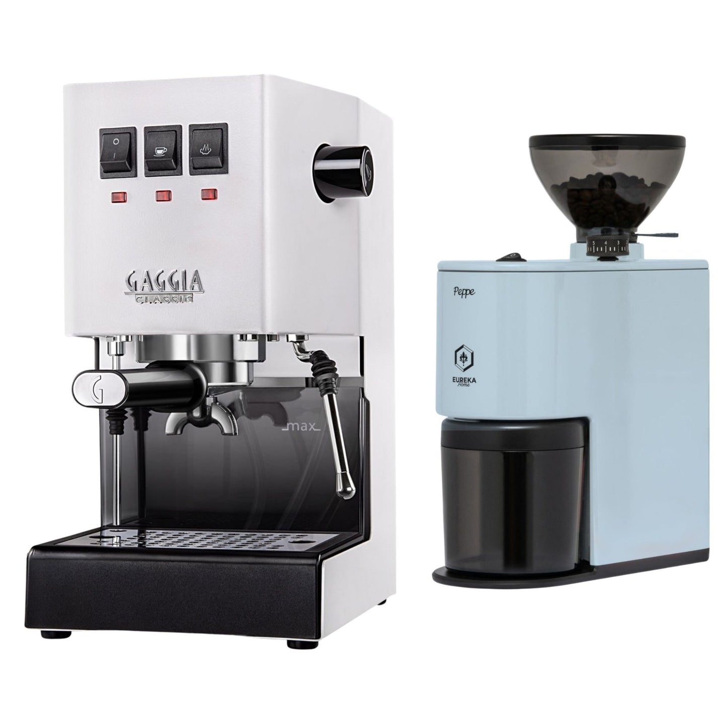 Gaggia Classic E24 Evo Pro Espresso Machine & Eureka Peppe Grinder Bundle