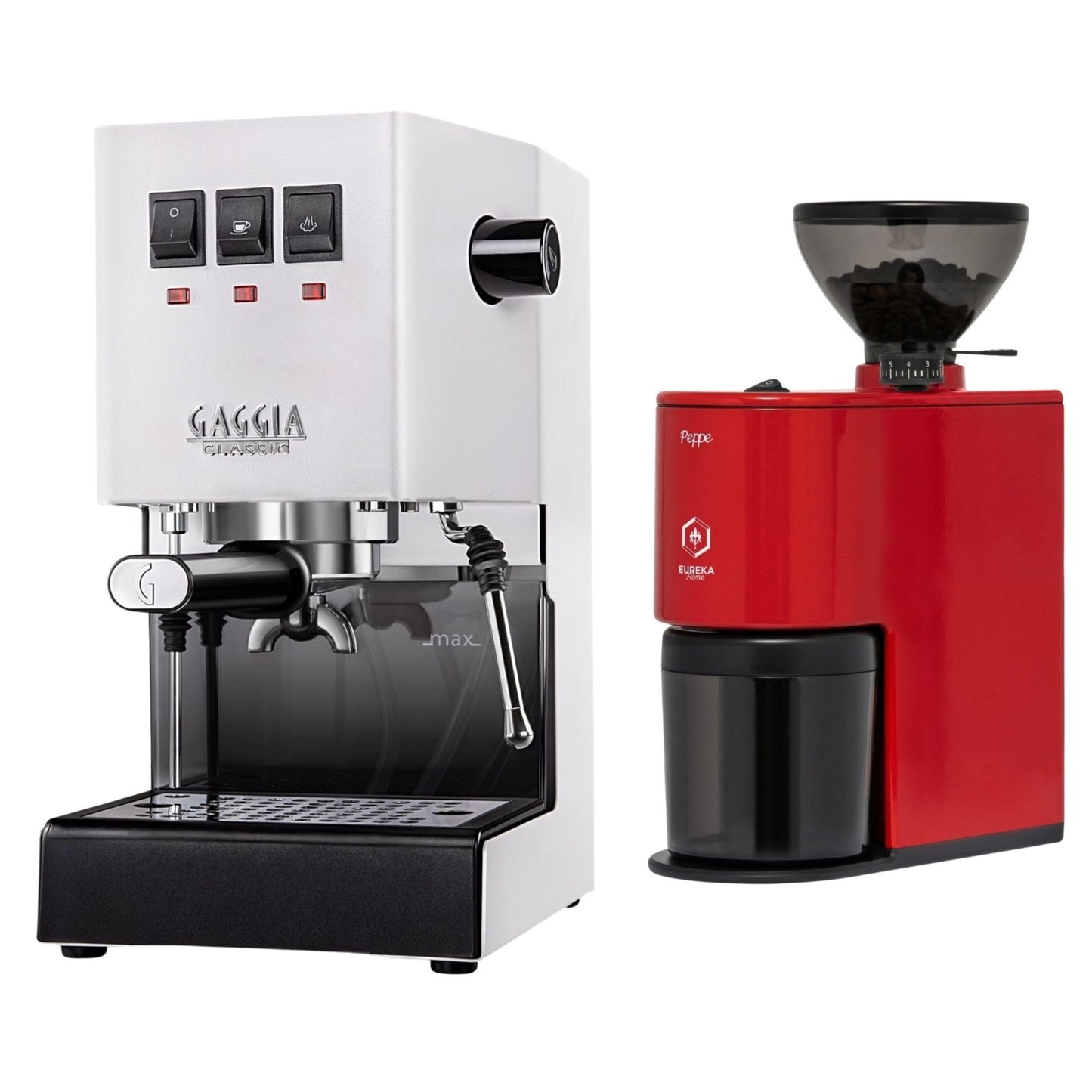 Gaggia Classic E24 Evo Pro Espresso Machine & Eureka Peppe Grinder Bundle