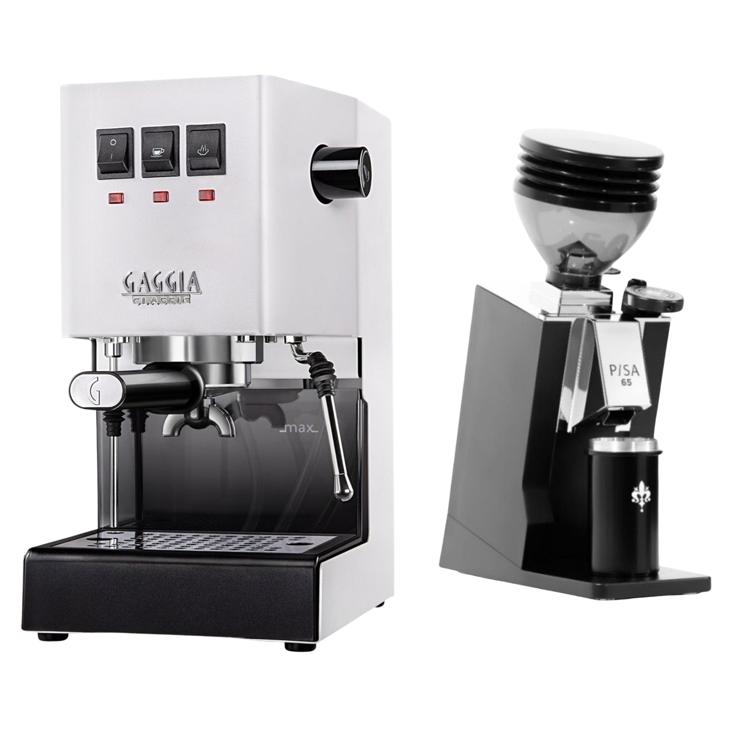 Gaggia Classic E24 Evo Pro & Eureka Mignon Pisa 65 Espresso Bundle