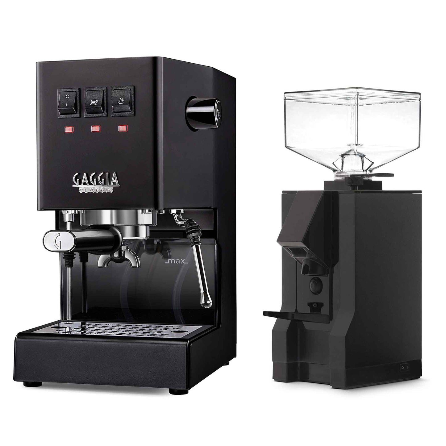 New - Gaggia Classic Evo Pro & Eureka Mignon Manuale 50 Espresso Machine Package