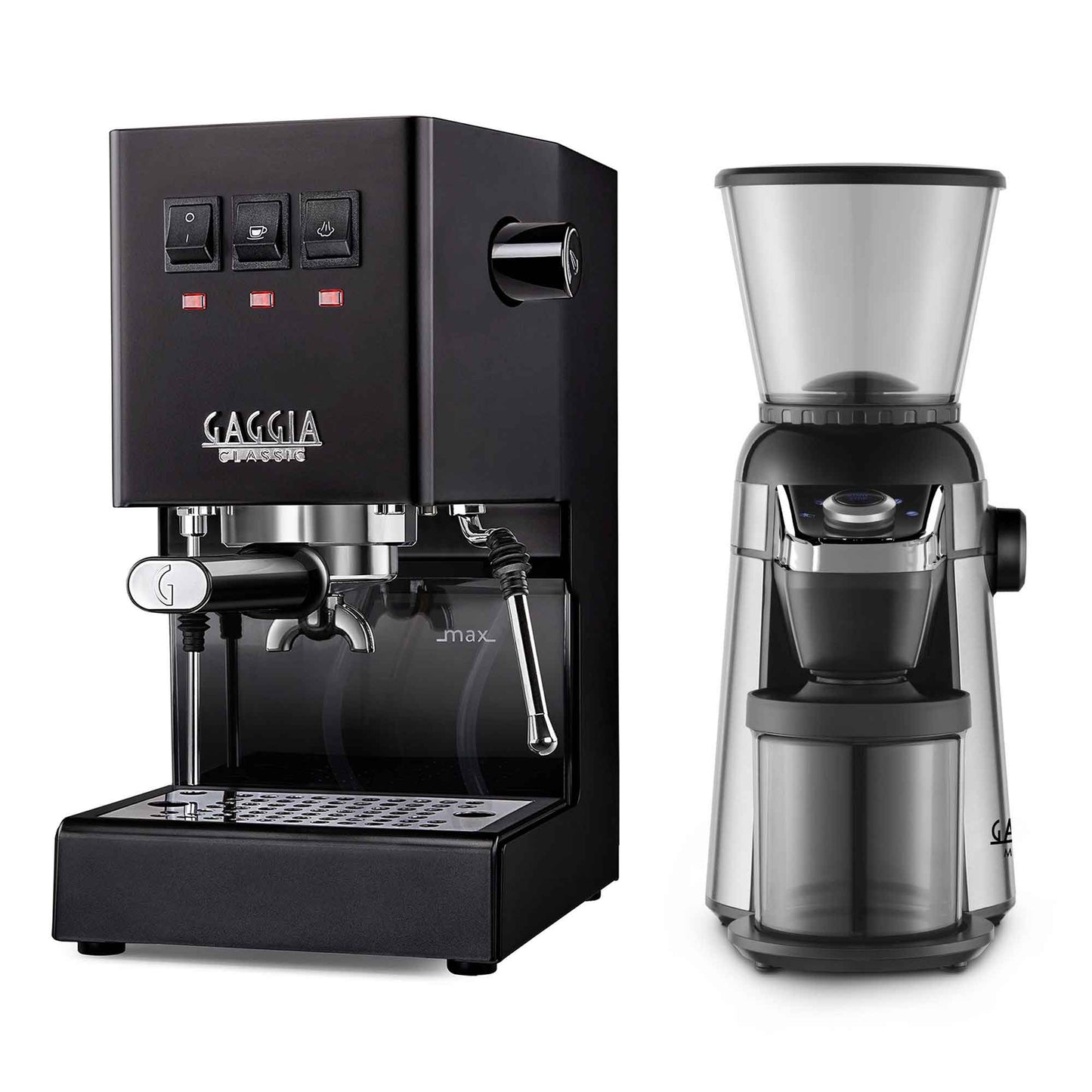 New - Gaggia Classic Evo Pro & MD15 Grinder Espresso Machine Package