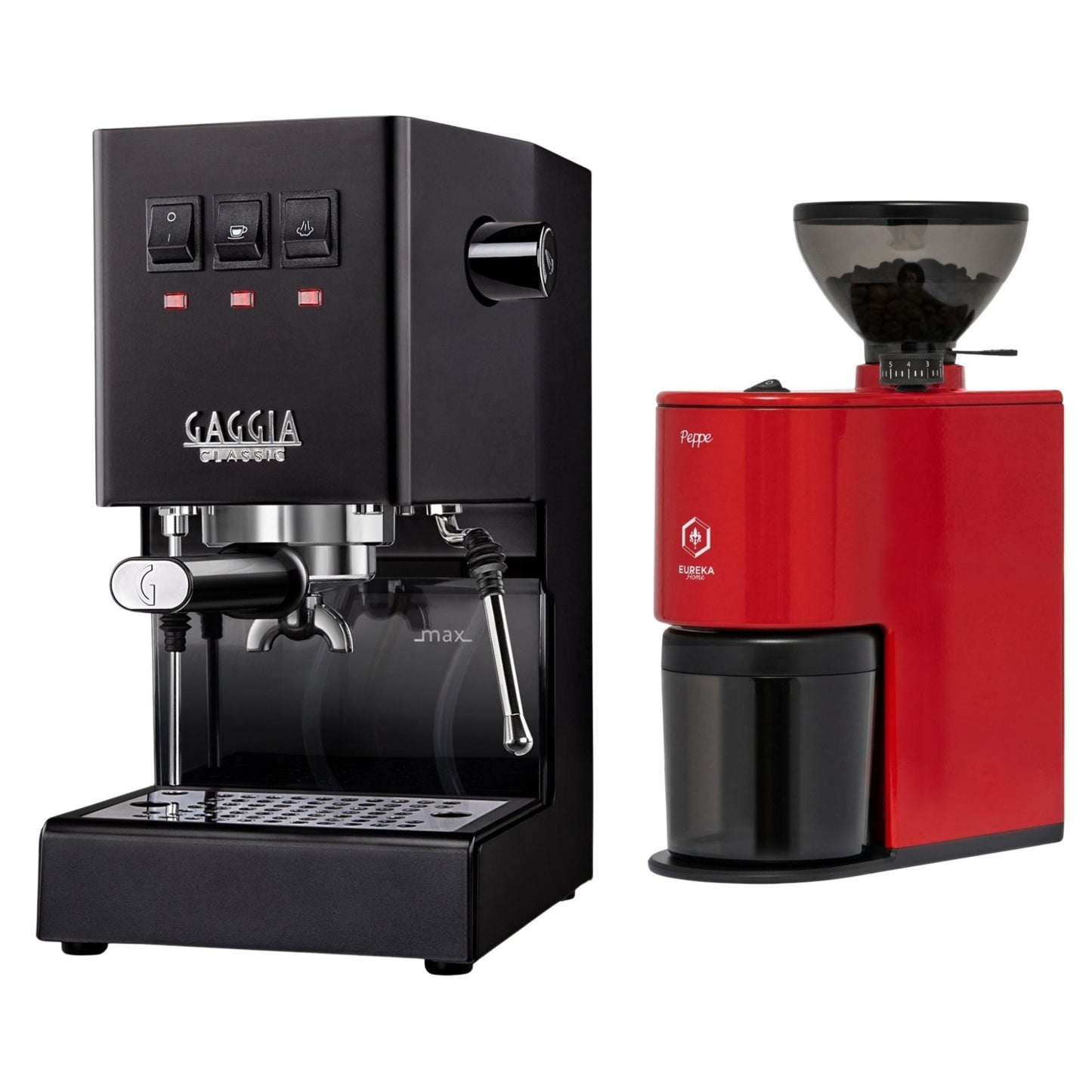 Gaggia Classic E24 Evo Pro Espresso Machine & Eureka Peppe Grinder Bundle