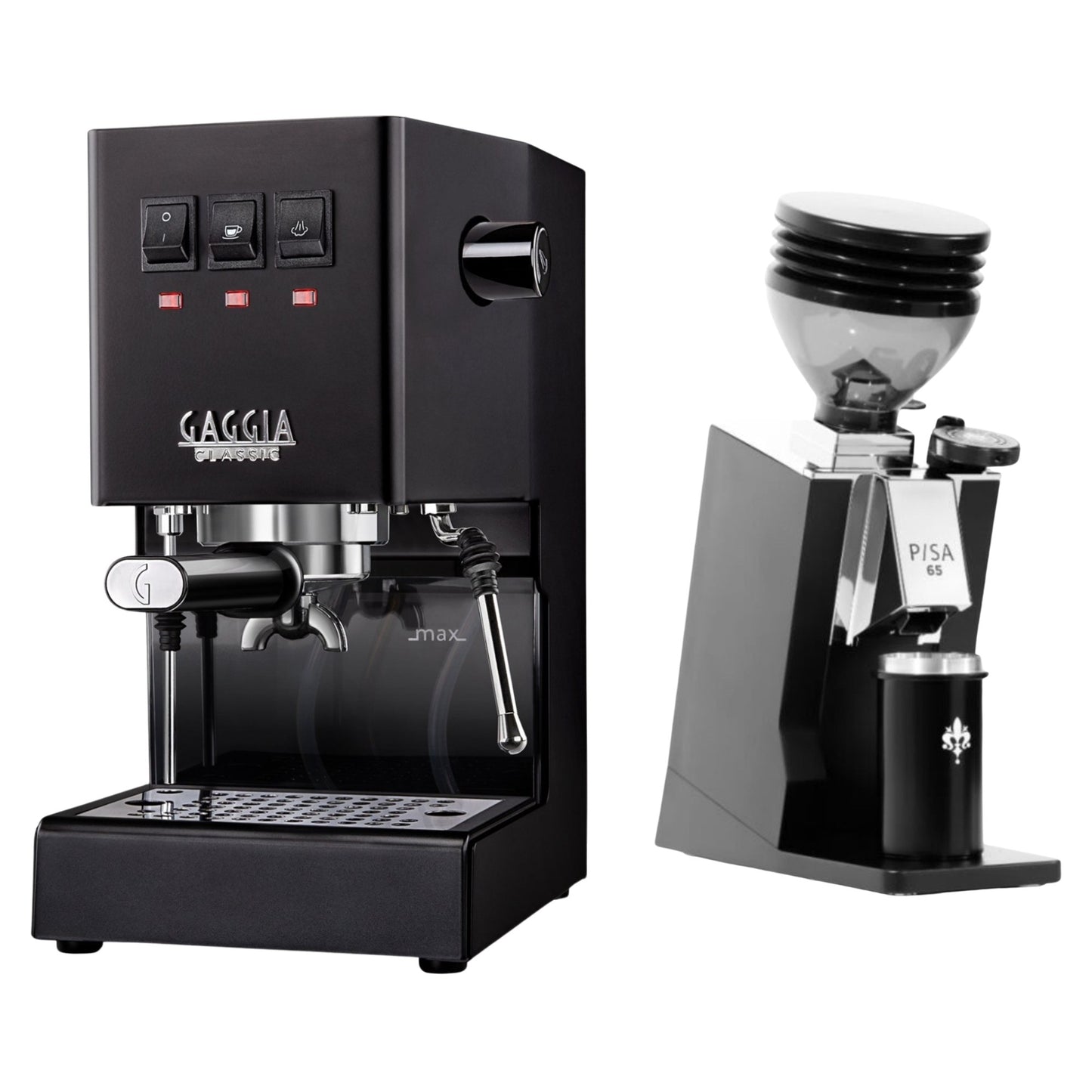Gaggia Classic E24 Evo Pro & Eureka Mignon Pisa 65 Espresso Bundle