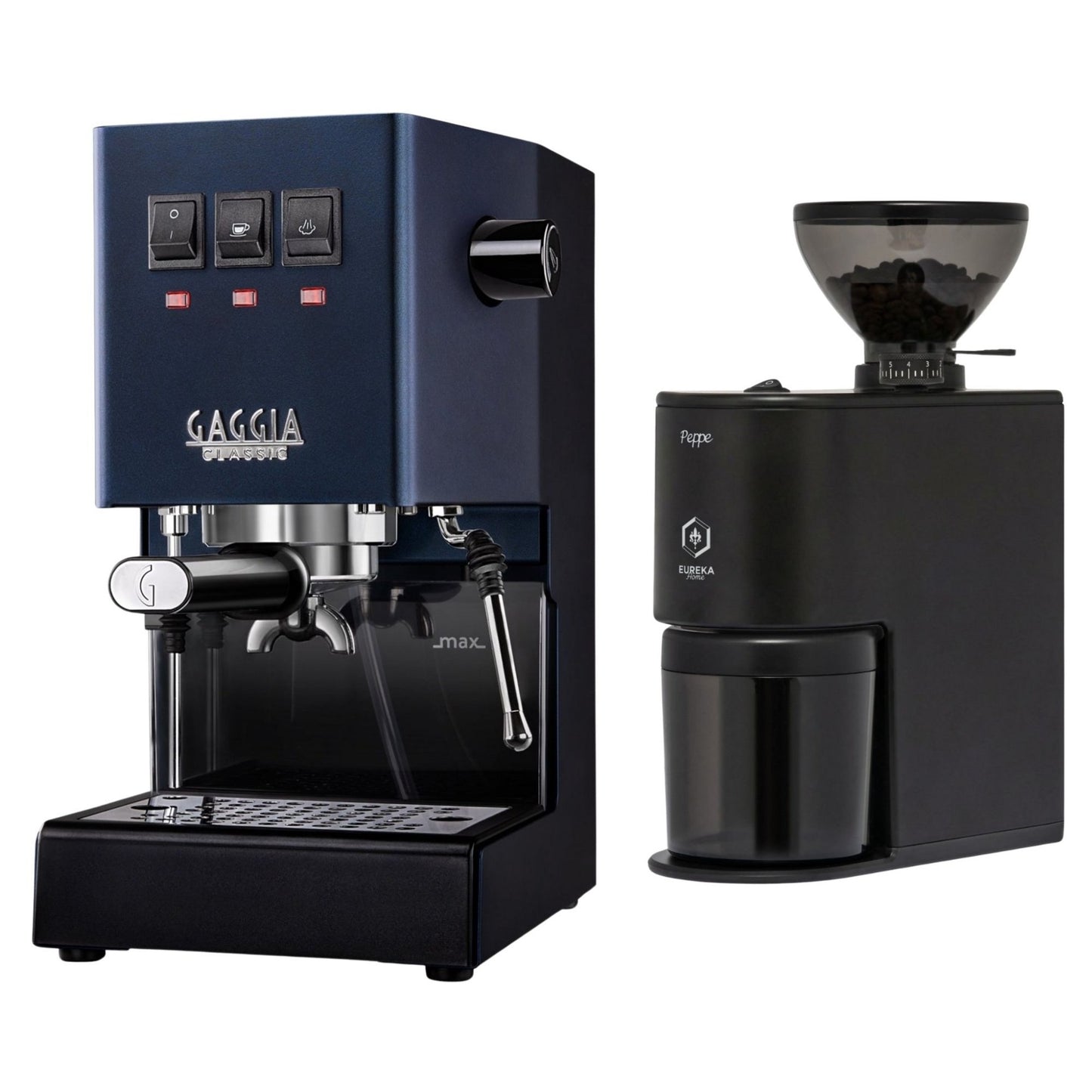 Gaggia Classic E24 Evo Pro Espresso Machine & Eureka Peppe Grinder Bundle
