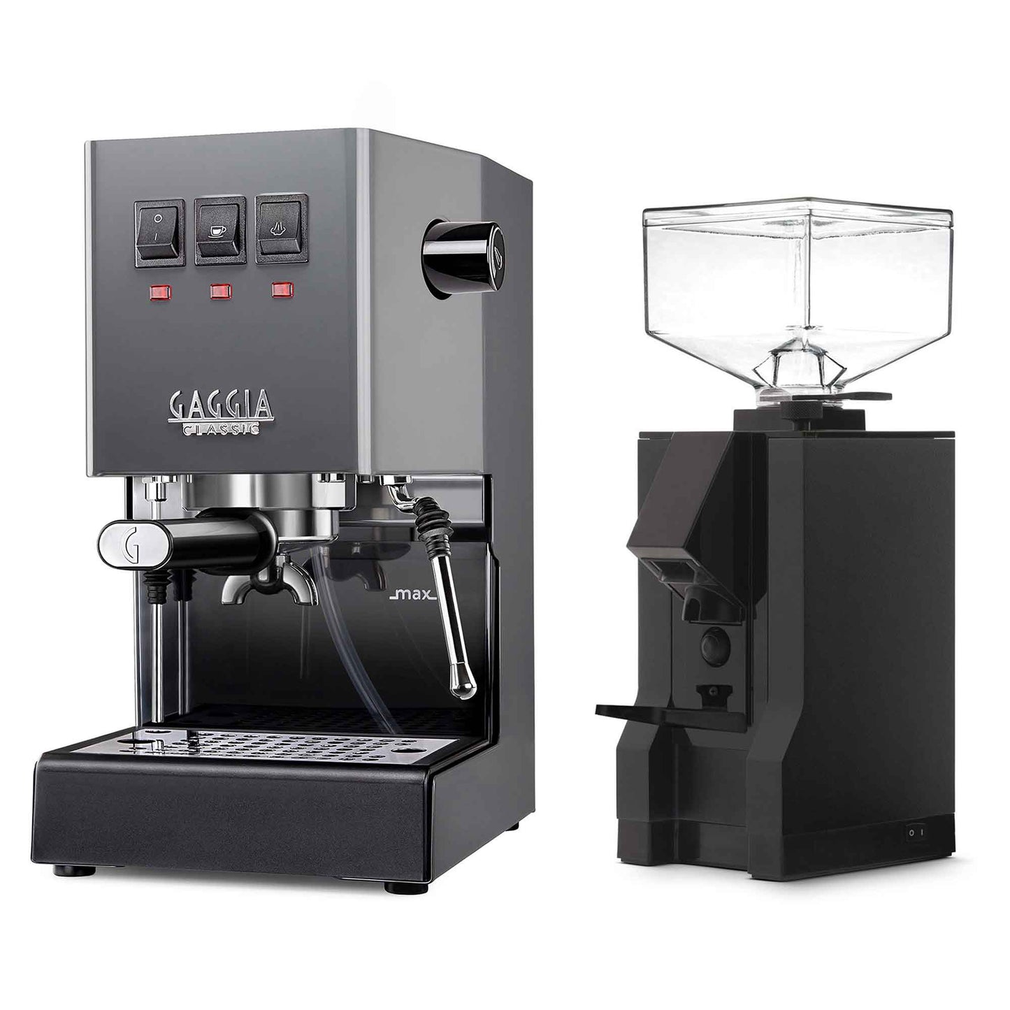New - Gaggia Classic Evo Pro & Eureka Mignon Manuale 50 Espresso Machine Package