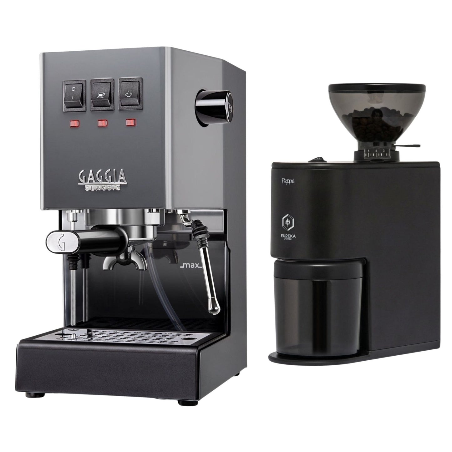 Gaggia Classic E24 Evo Pro Espresso Machine & Eureka Peppe Grinder Bundle