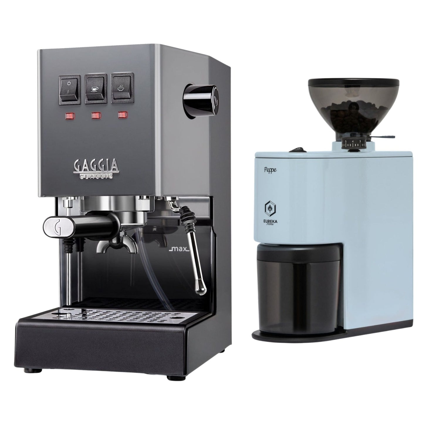 Gaggia Classic E24 Evo Pro Espresso Machine & Eureka Peppe Grinder Bundle