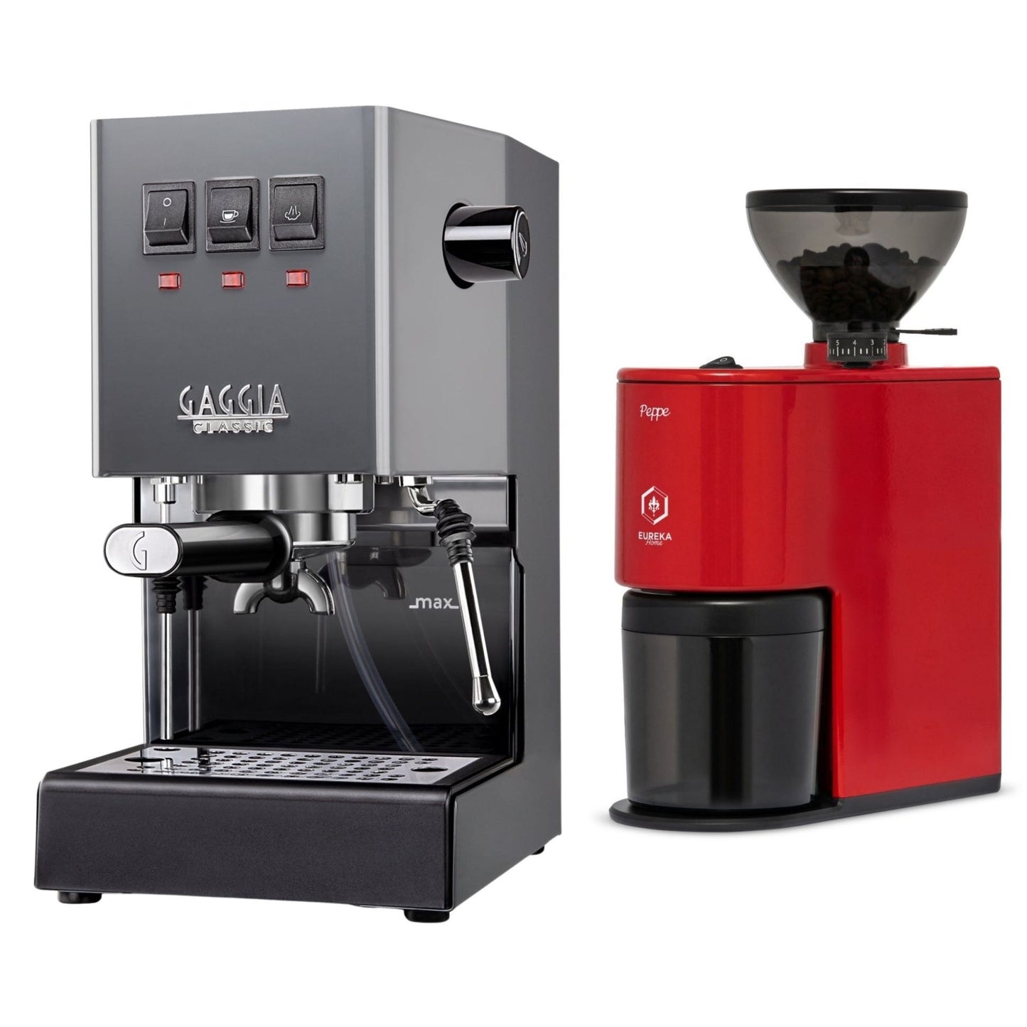 Gaggia Classic E24 Evo Pro Espresso Machine & Eureka Peppe Grinder Bundle