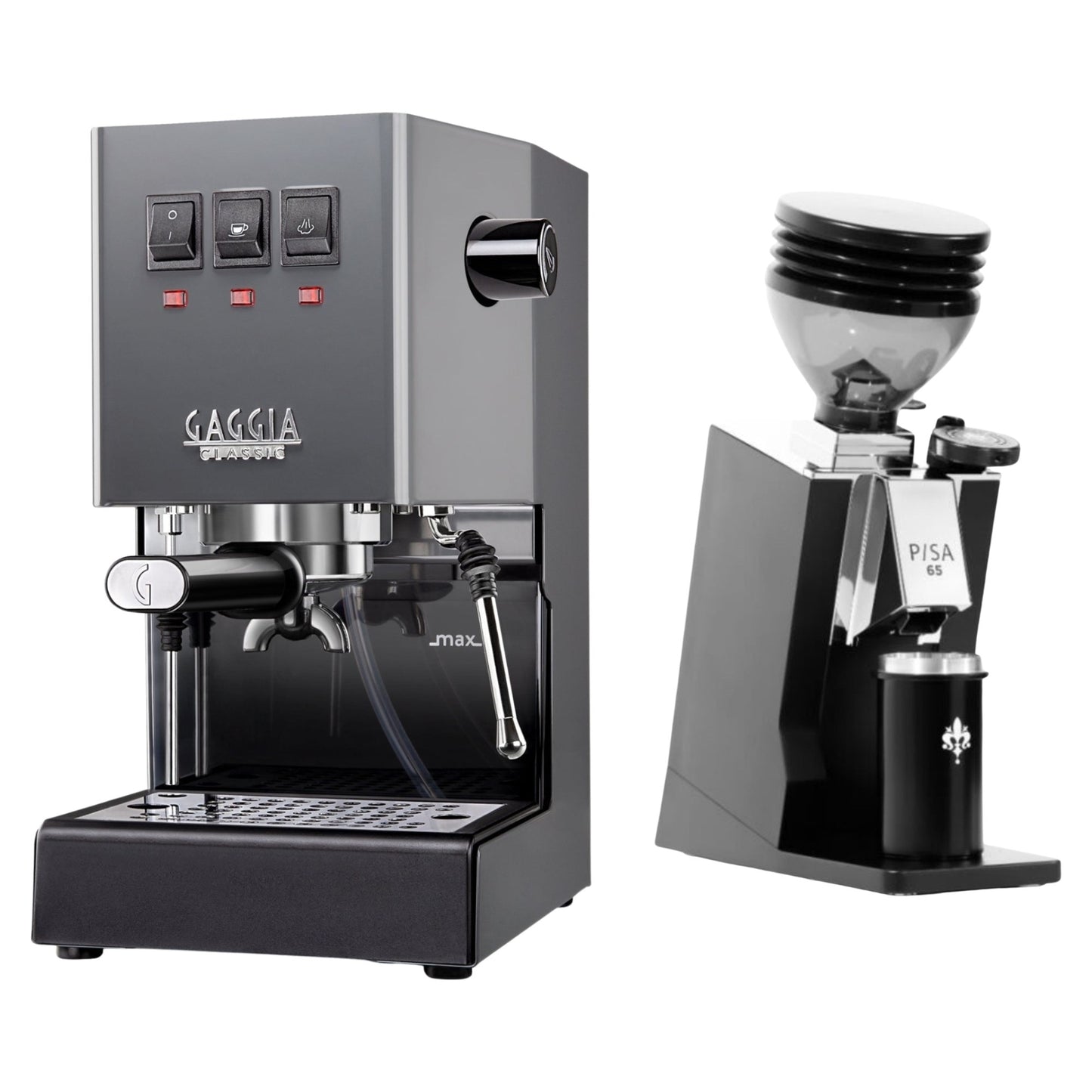 Gaggia Classic E24 Evo Pro & Eureka Mignon Pisa 65 Espresso Bundle