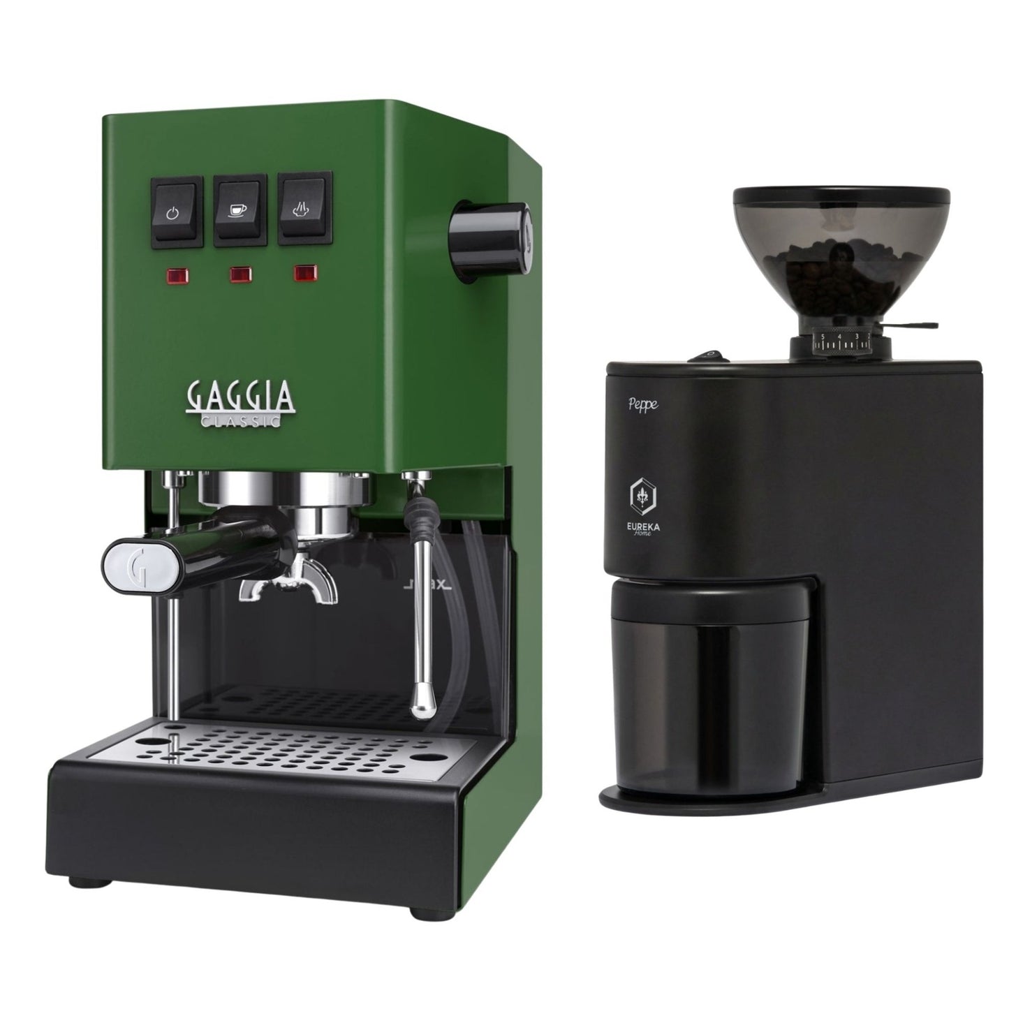 Gaggia Classic E24 Evo Pro Espresso Machine & Eureka Peppe Grinder Bundle