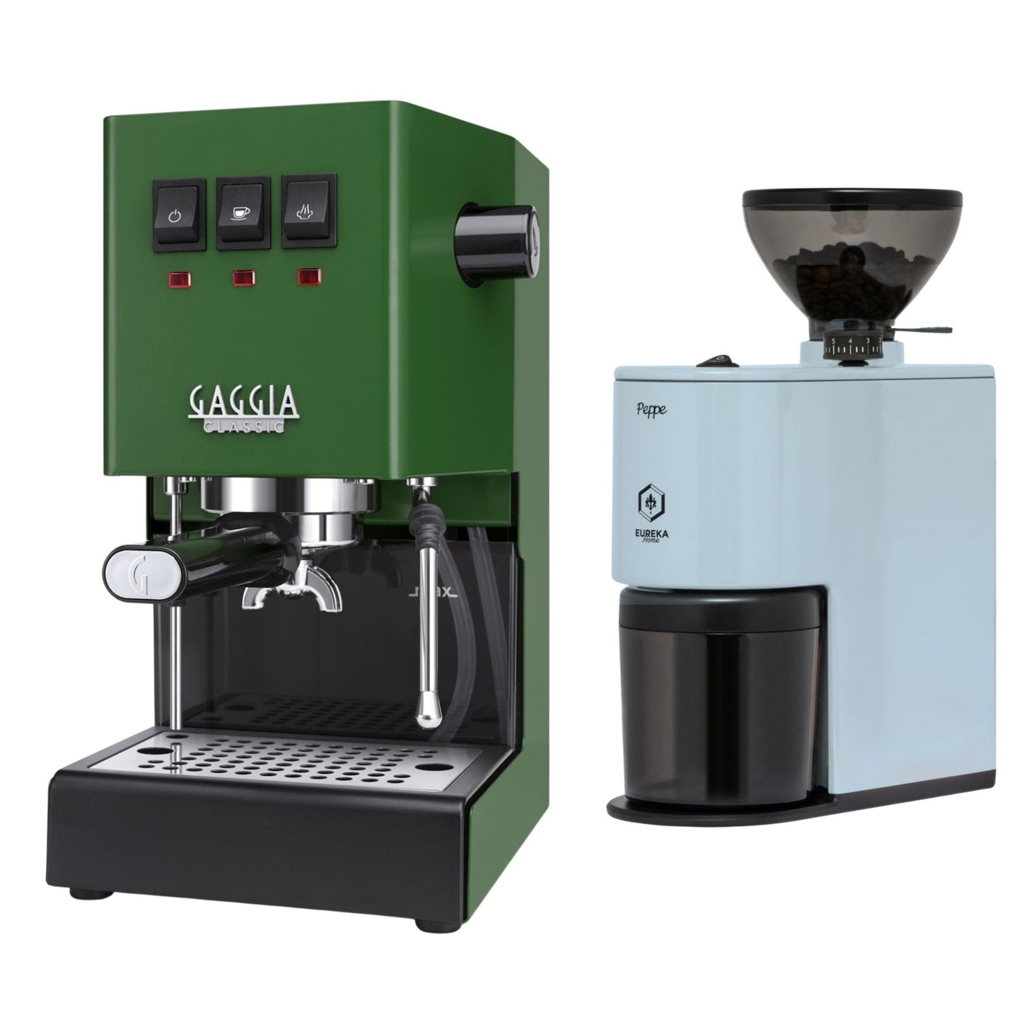 Gaggia Classic E24 Evo Pro Espresso Machine & Eureka Peppe Grinder Bundle