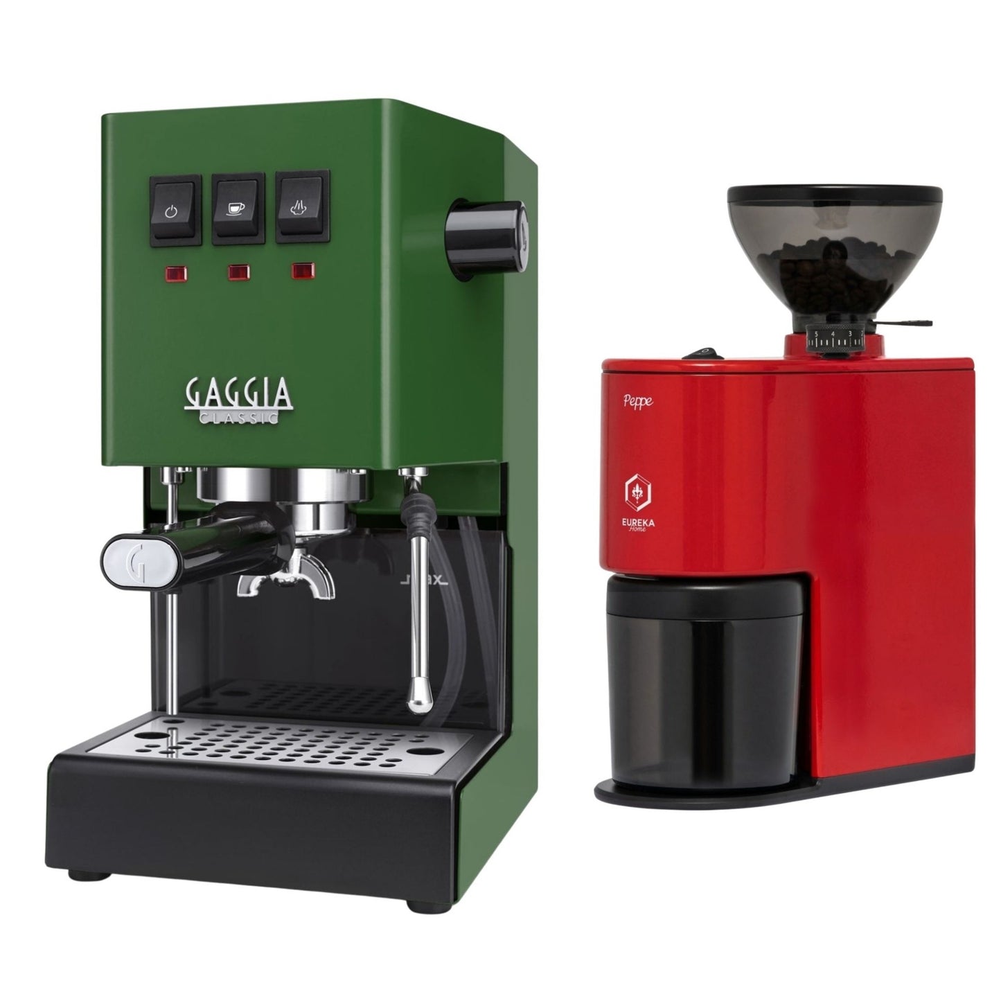 Gaggia Classic E24 Evo Pro Espresso Machine & Eureka Peppe Grinder Bundle