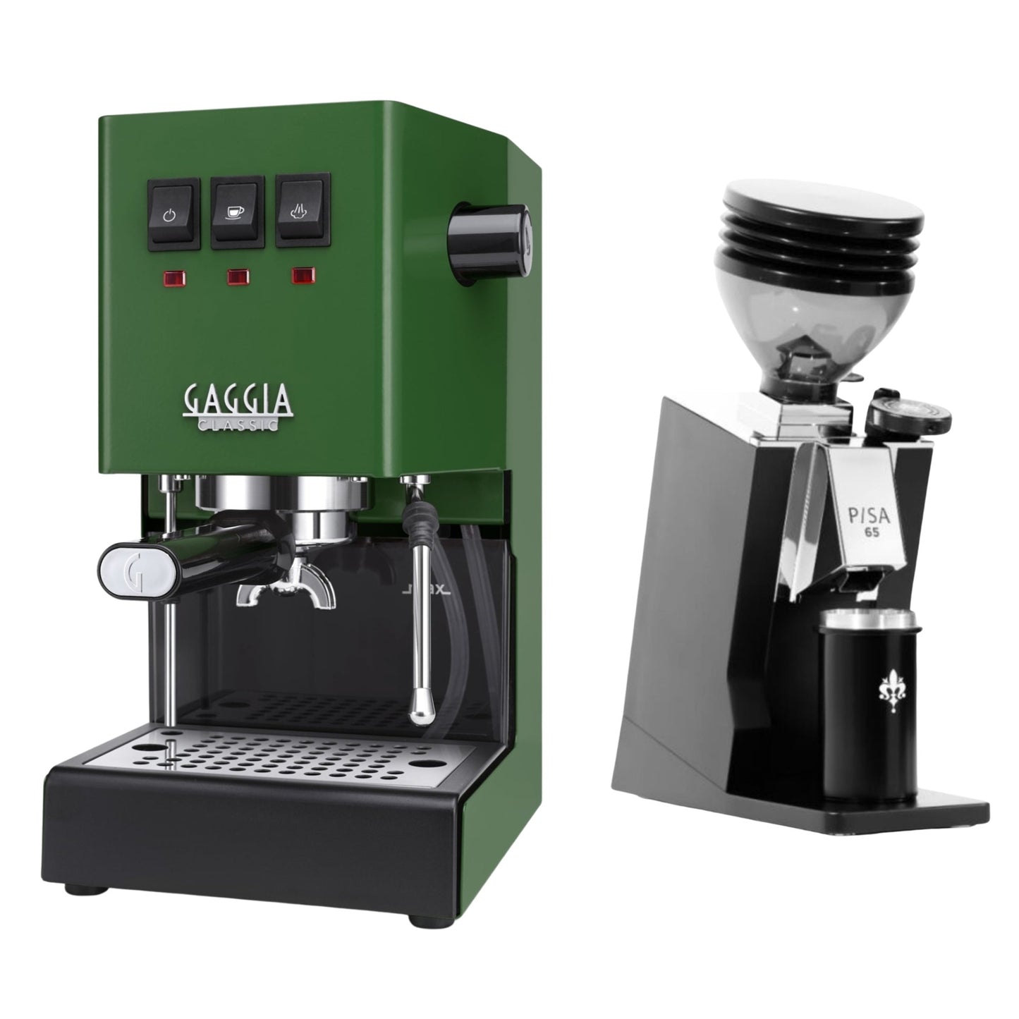 Gaggia Classic E24 Evo Pro & Eureka Mignon Pisa 65 Espresso Bundle