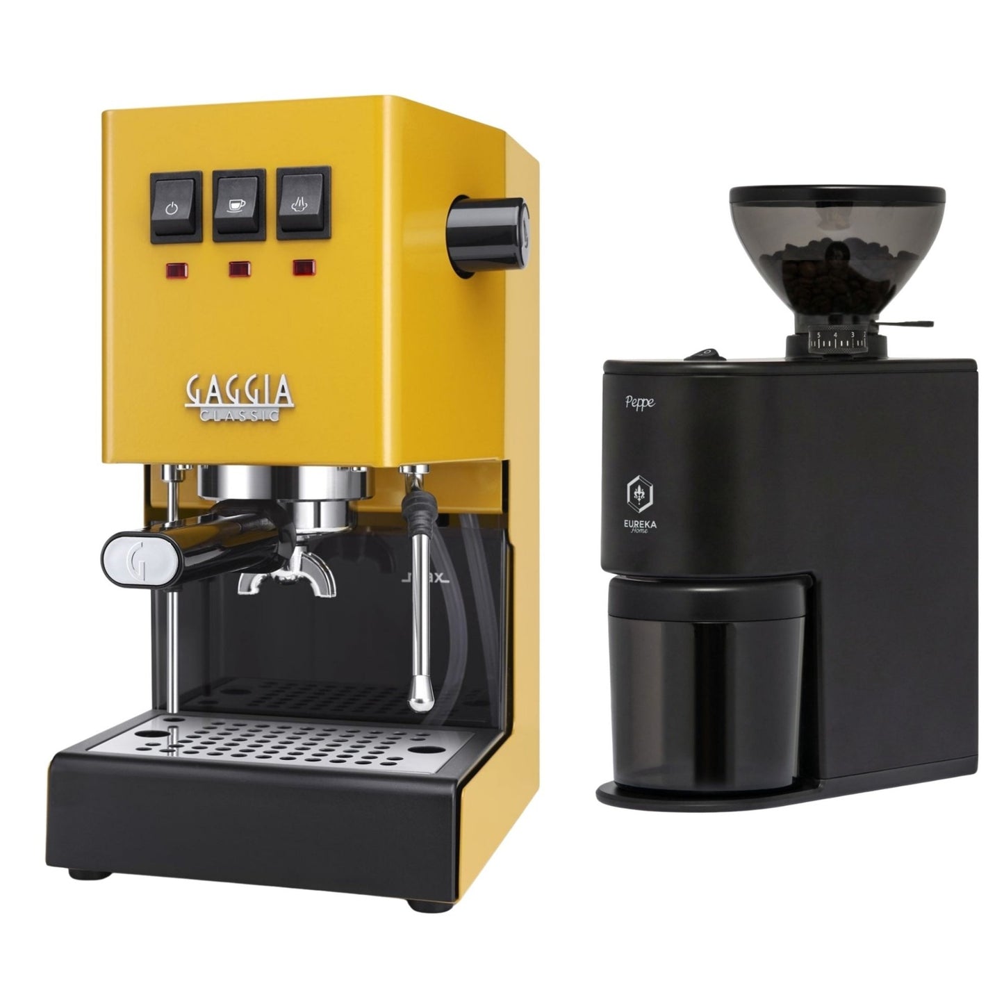 Gaggia Classic E24 Evo Pro Espresso Machine & Eureka Peppe Grinder Bundle