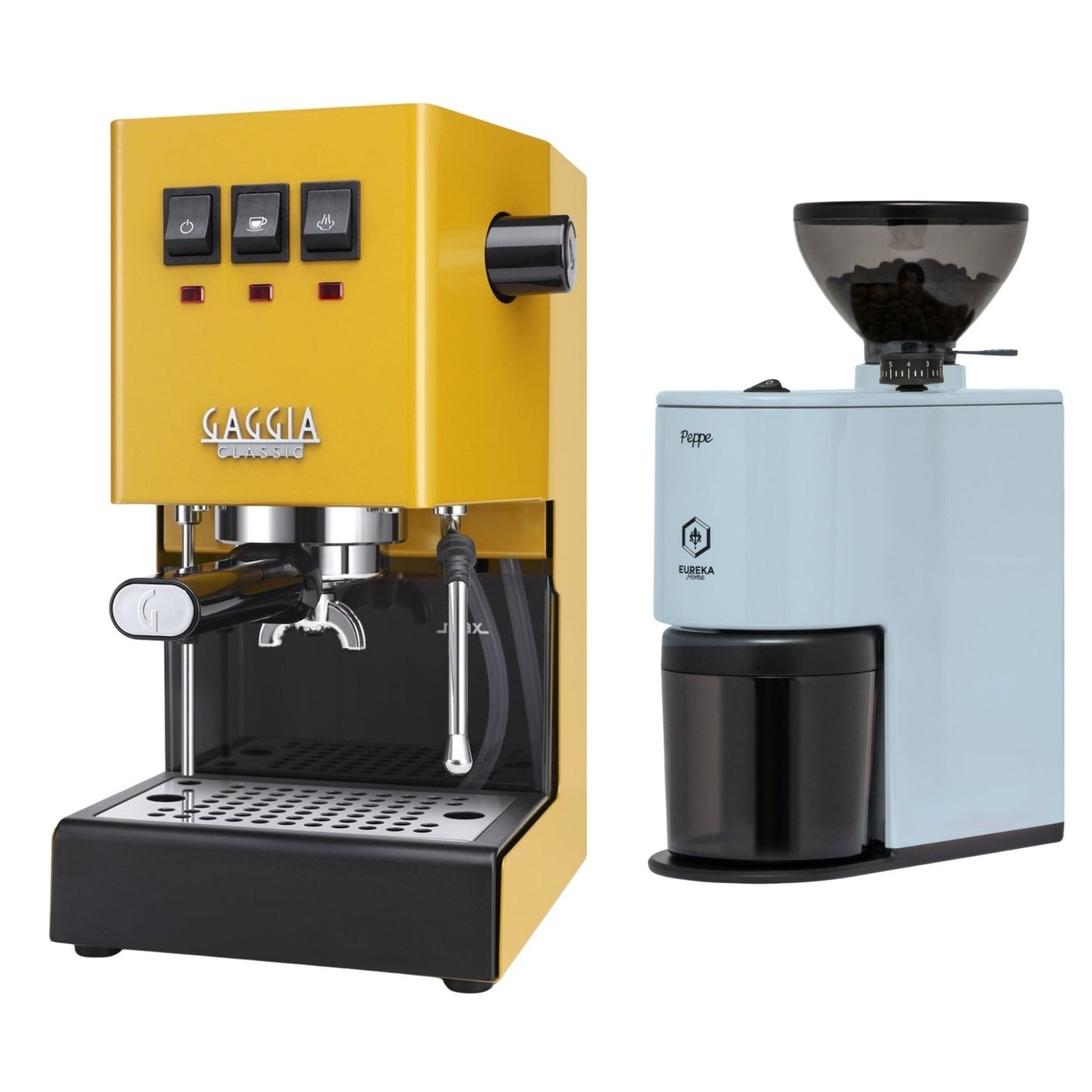 Gaggia Classic E24 Evo Pro Espresso Machine & Eureka Peppe Grinder Bundle