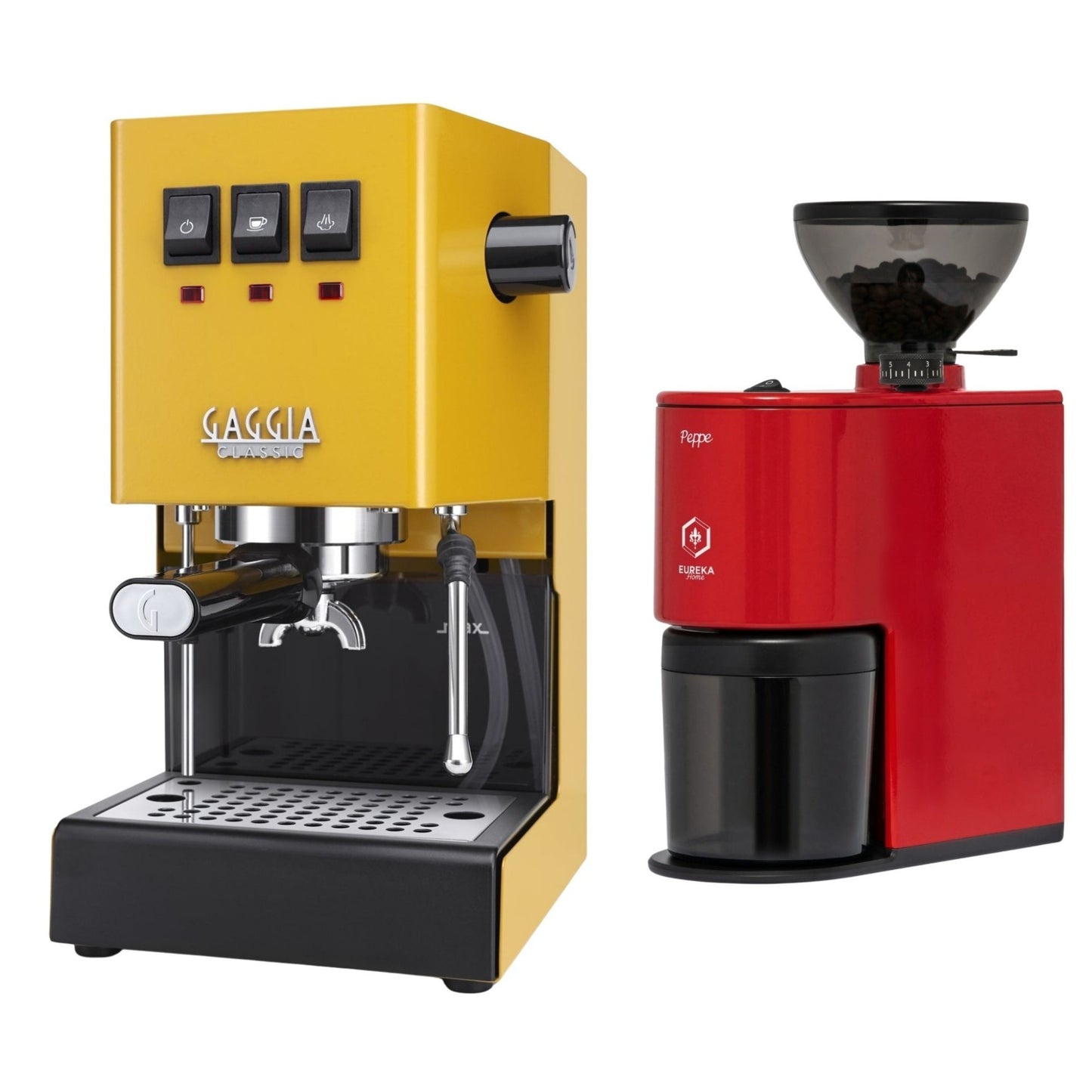 Gaggia Classic E24 Evo Pro Espresso Machine & Eureka Peppe Grinder Bundle